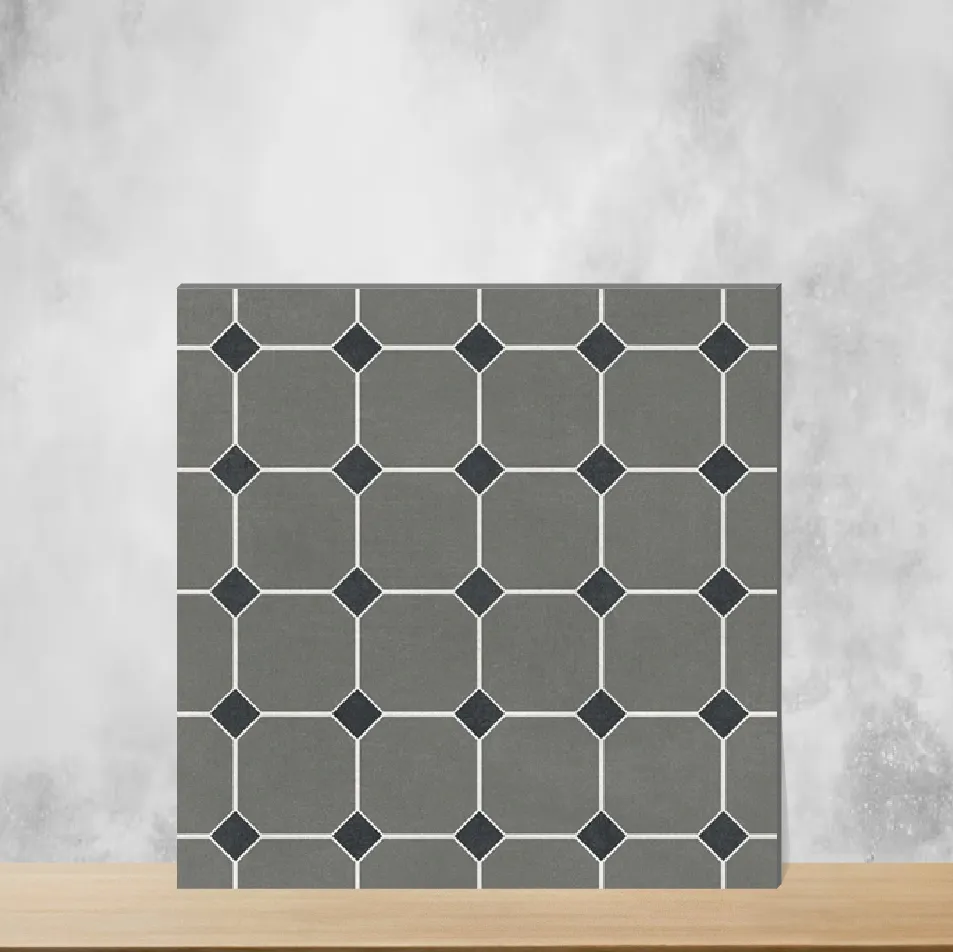 Vitrified Trend Grey Decor 6003 Moroccans Matt Square Tiles TL-5192 (8x8 inch | 8 mm)