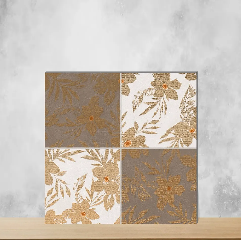 Ceramic Plana 8008 GLM Tropical Florals Matt Square Tiles TL-5968-C (12x12 inch | 9 mm)