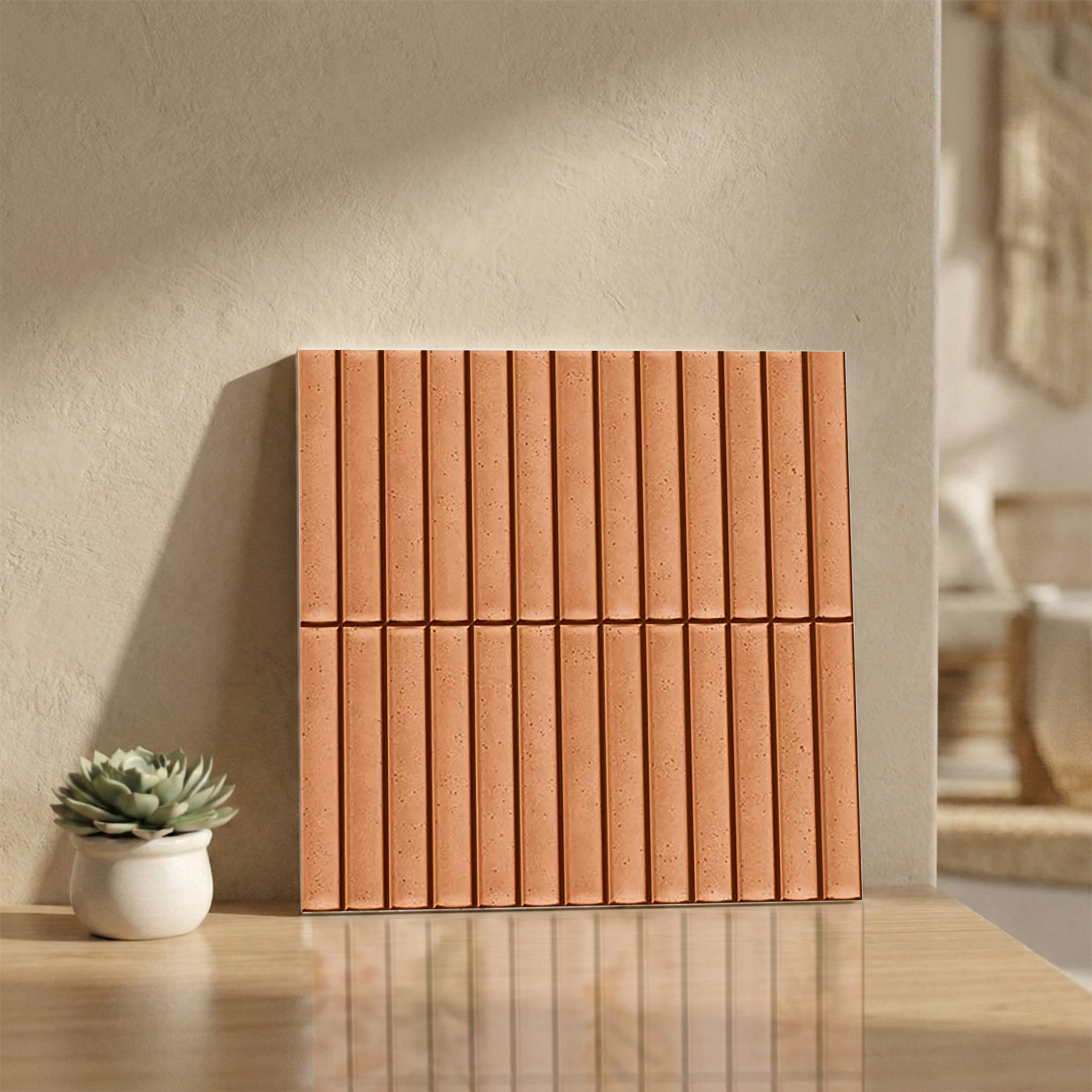 Drift Coral Glue Decor Glue Finish Patterned 1x1 ft 10mm Tile | TL-52699-A