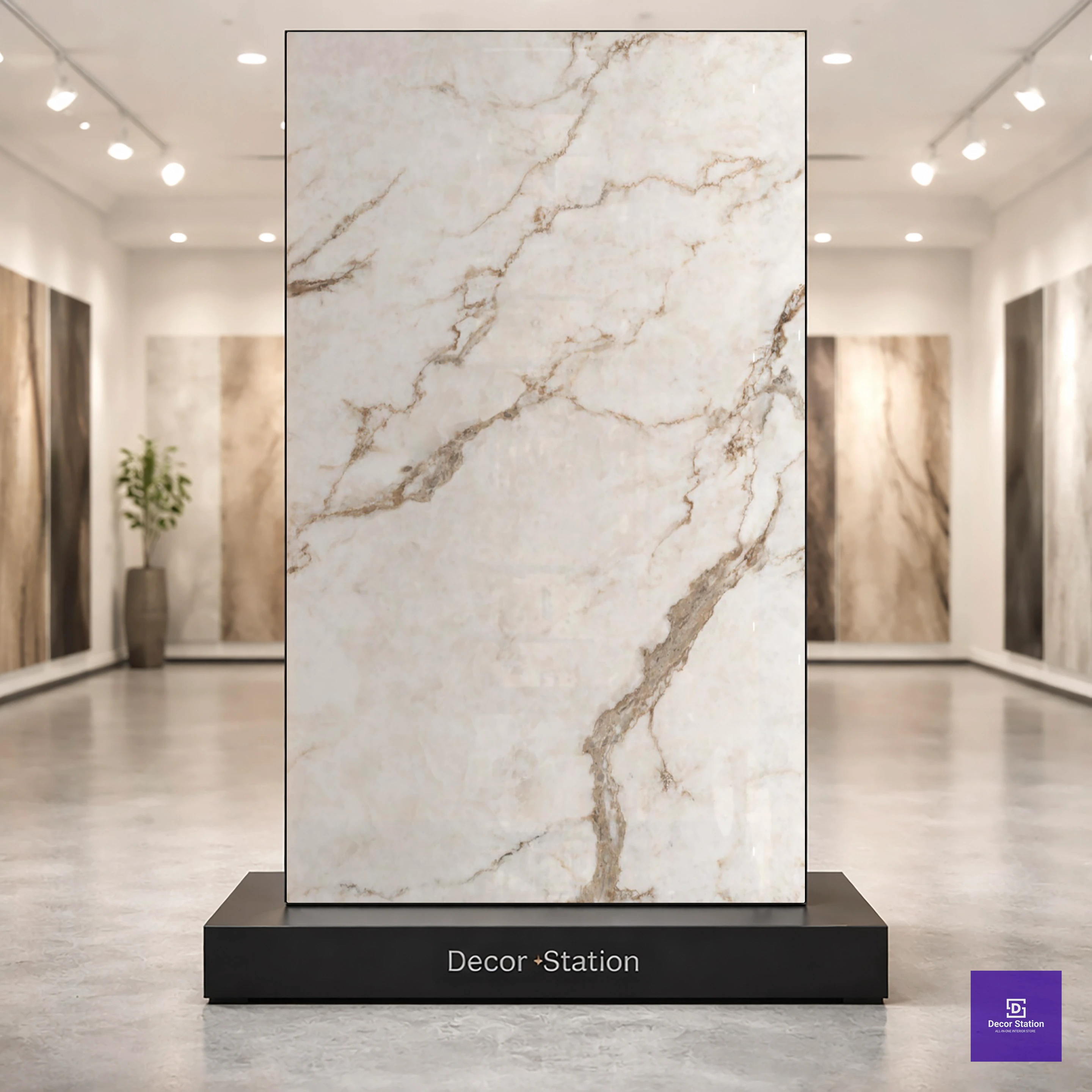 Cararra Bronze Marble look Lush 4x6 ft 9mm tile | TL-52722-B