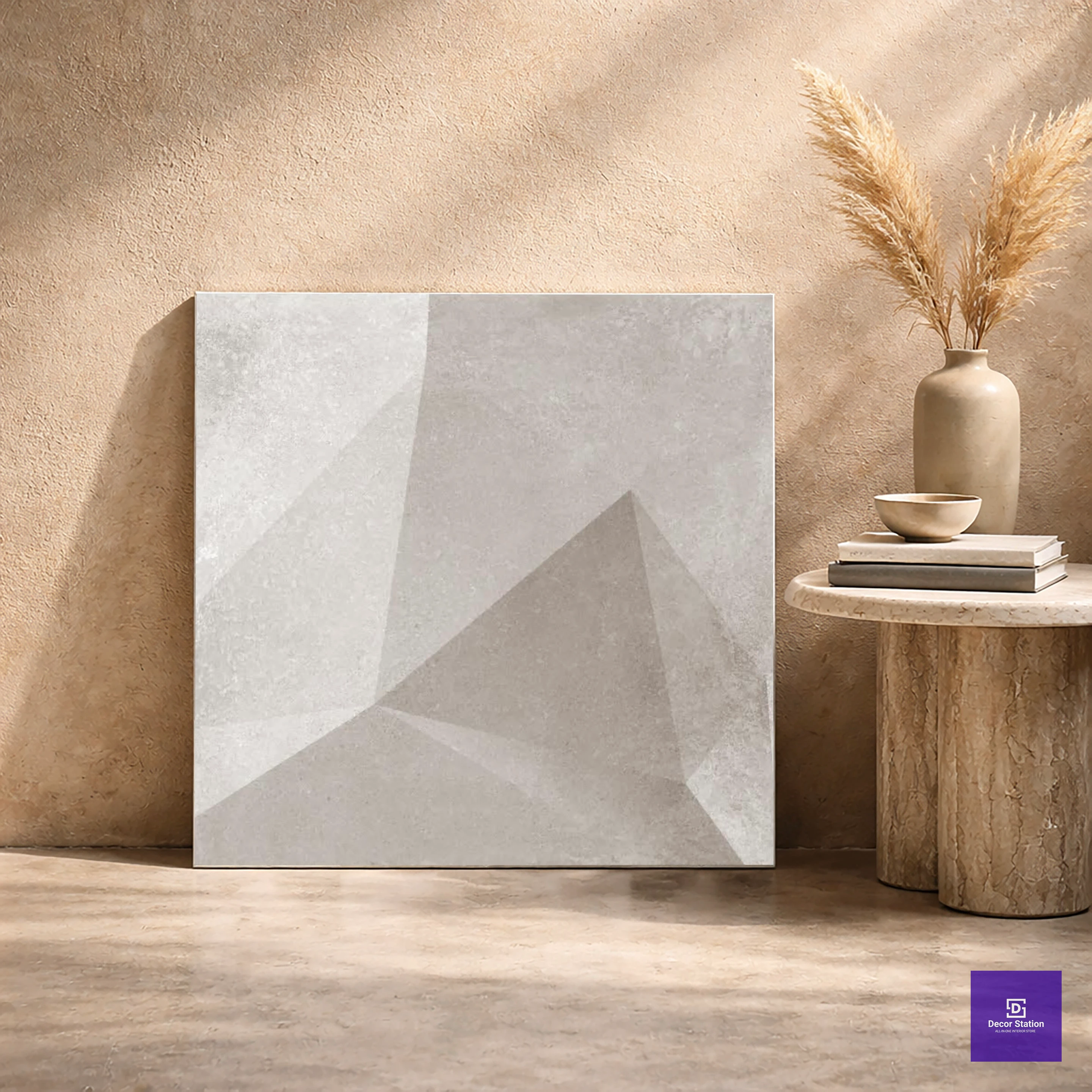 Aura Grey Tint Matt Rustic 2x2 ft 9mm tile | TL-52776-A