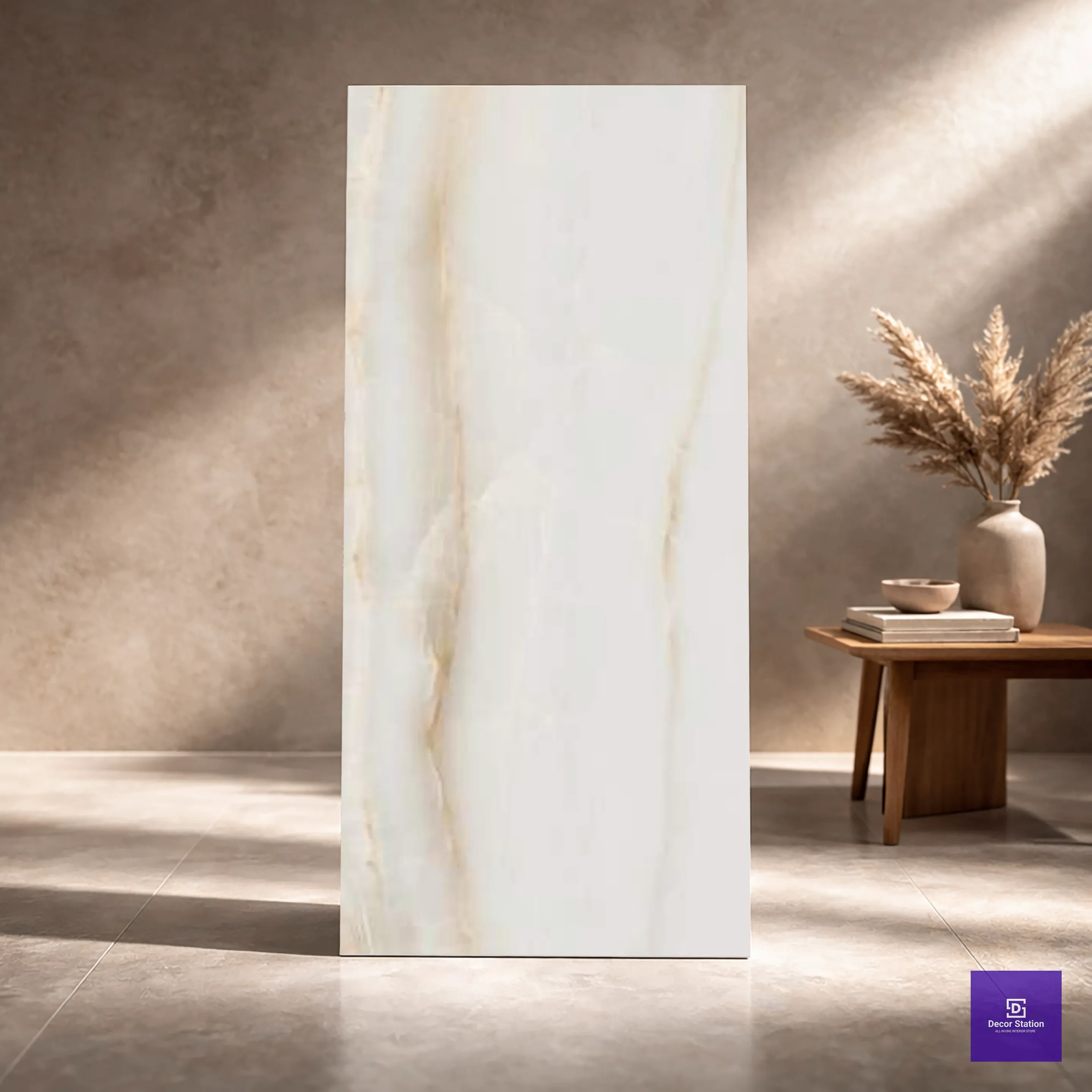 Rivanta Beige Glossy 2x4 ft 9mm tile | TL-52801-A