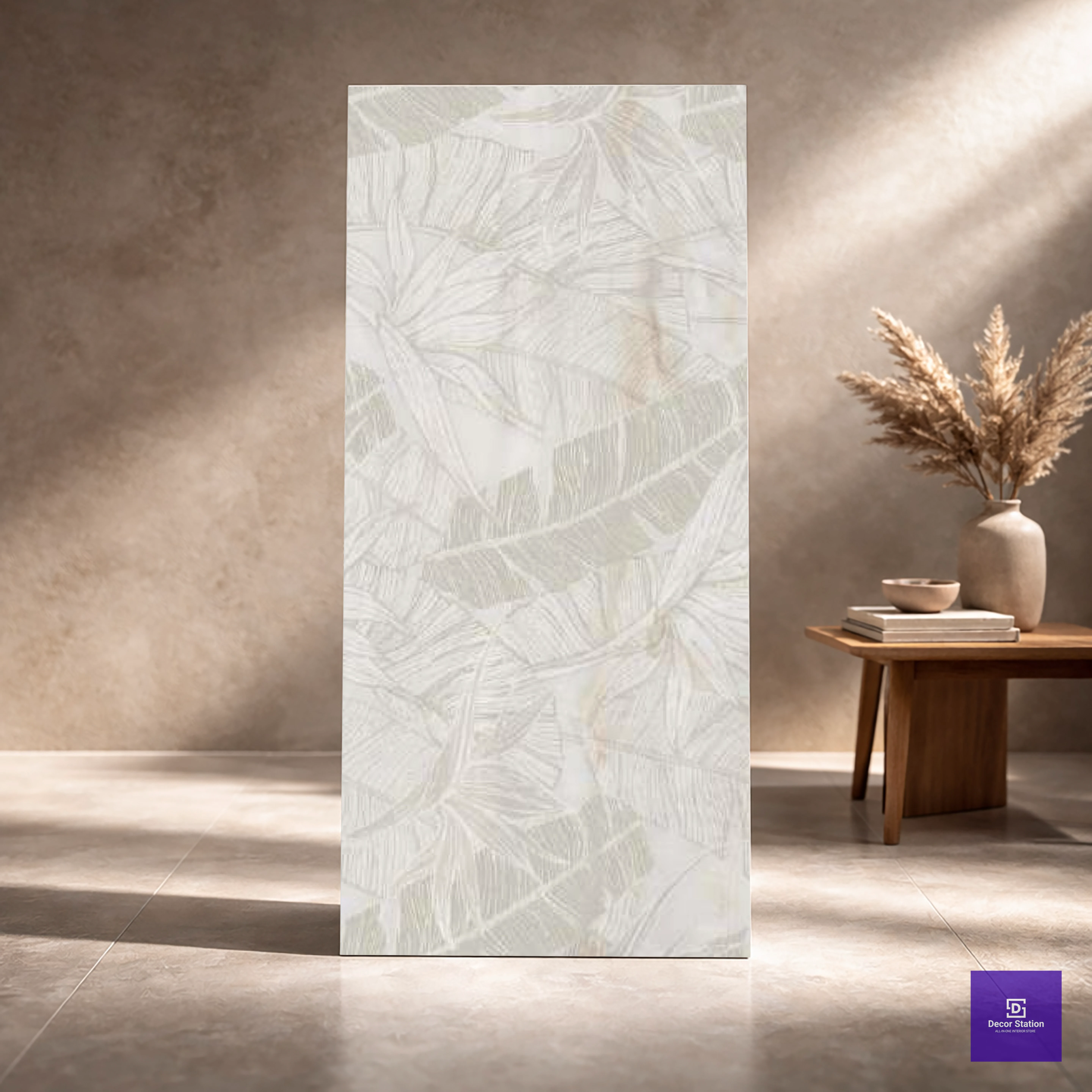 Rivanta Beige Decor Glossy 2x4 ft 9mm tile | TL-52801-B