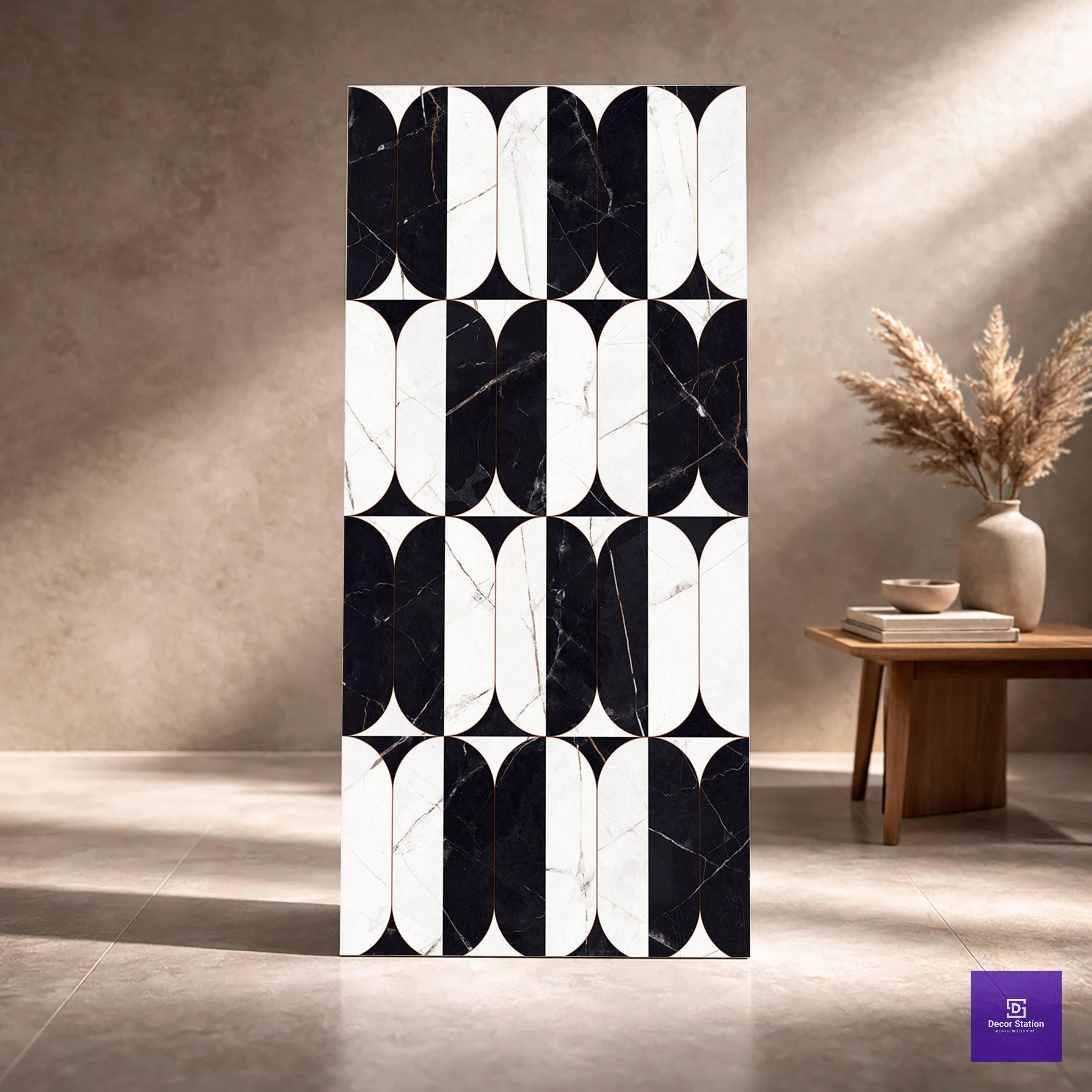 Splendore Bianco Decor High Gloss 2x4 ft 9mm tile | TL-52812-C