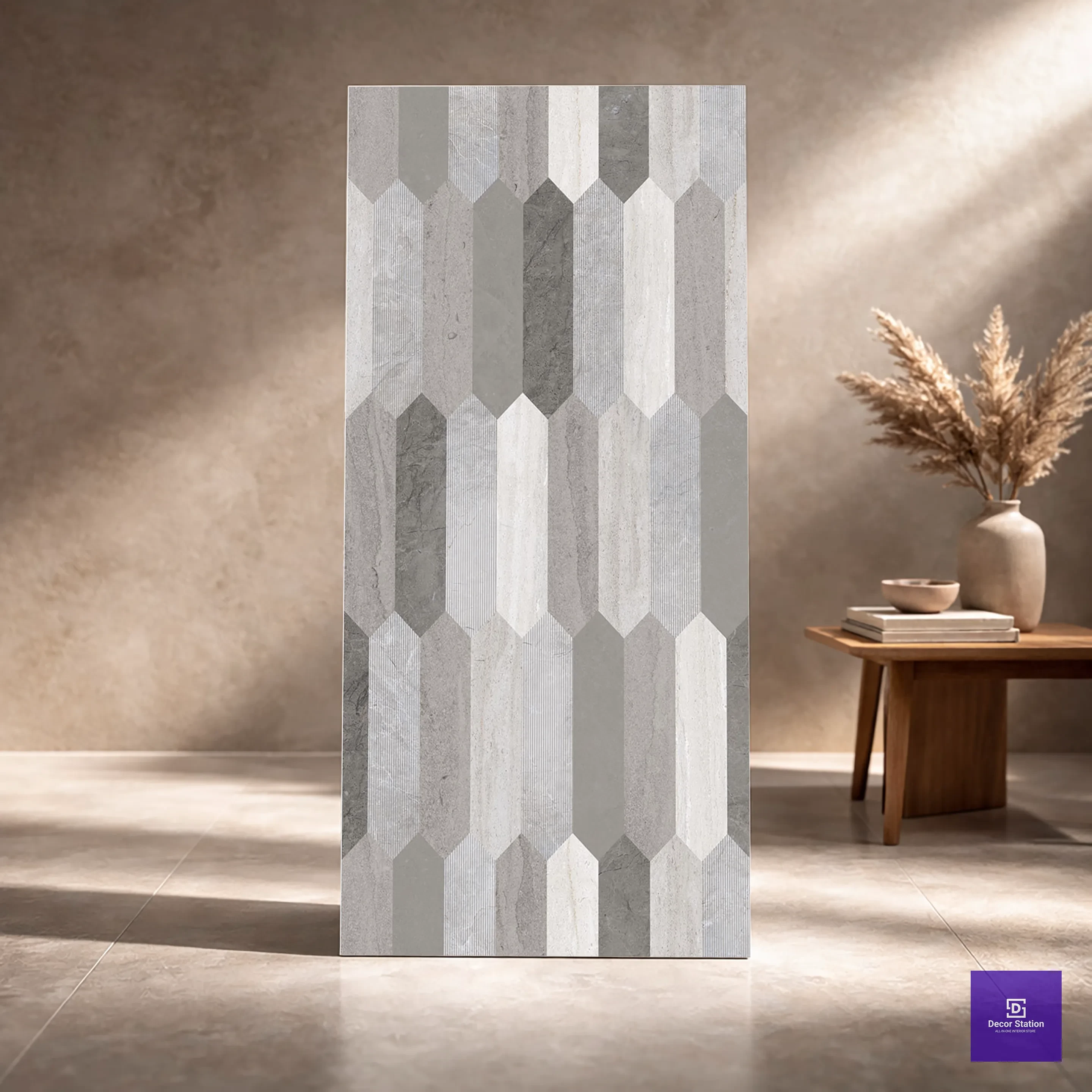 Tropical Silver Decor Lush Plus 2x4 ft 9mm tile | TL-52831-B