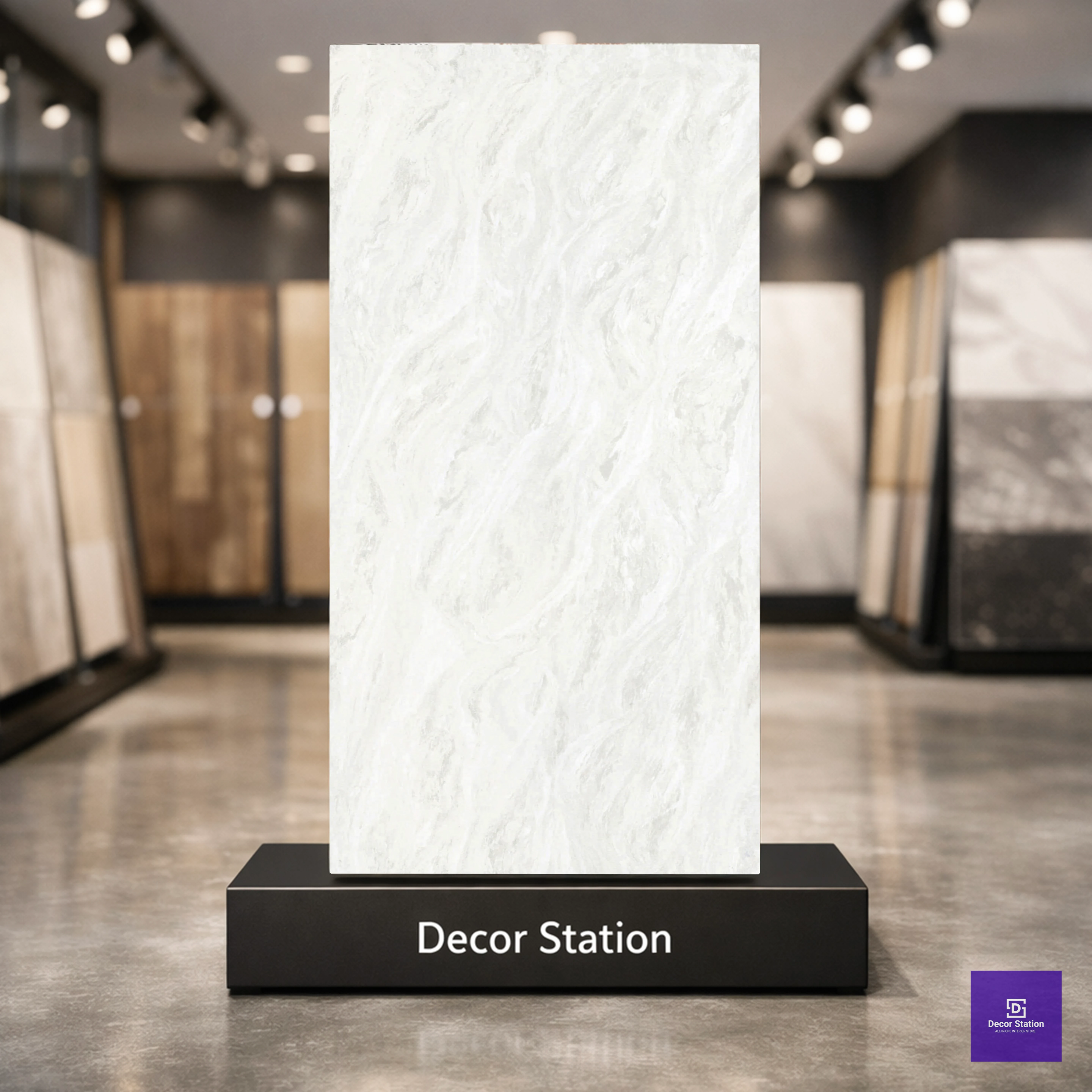 Dover White Marble High Gloss 2x4 ft 9 mm tile | TL-52875-A