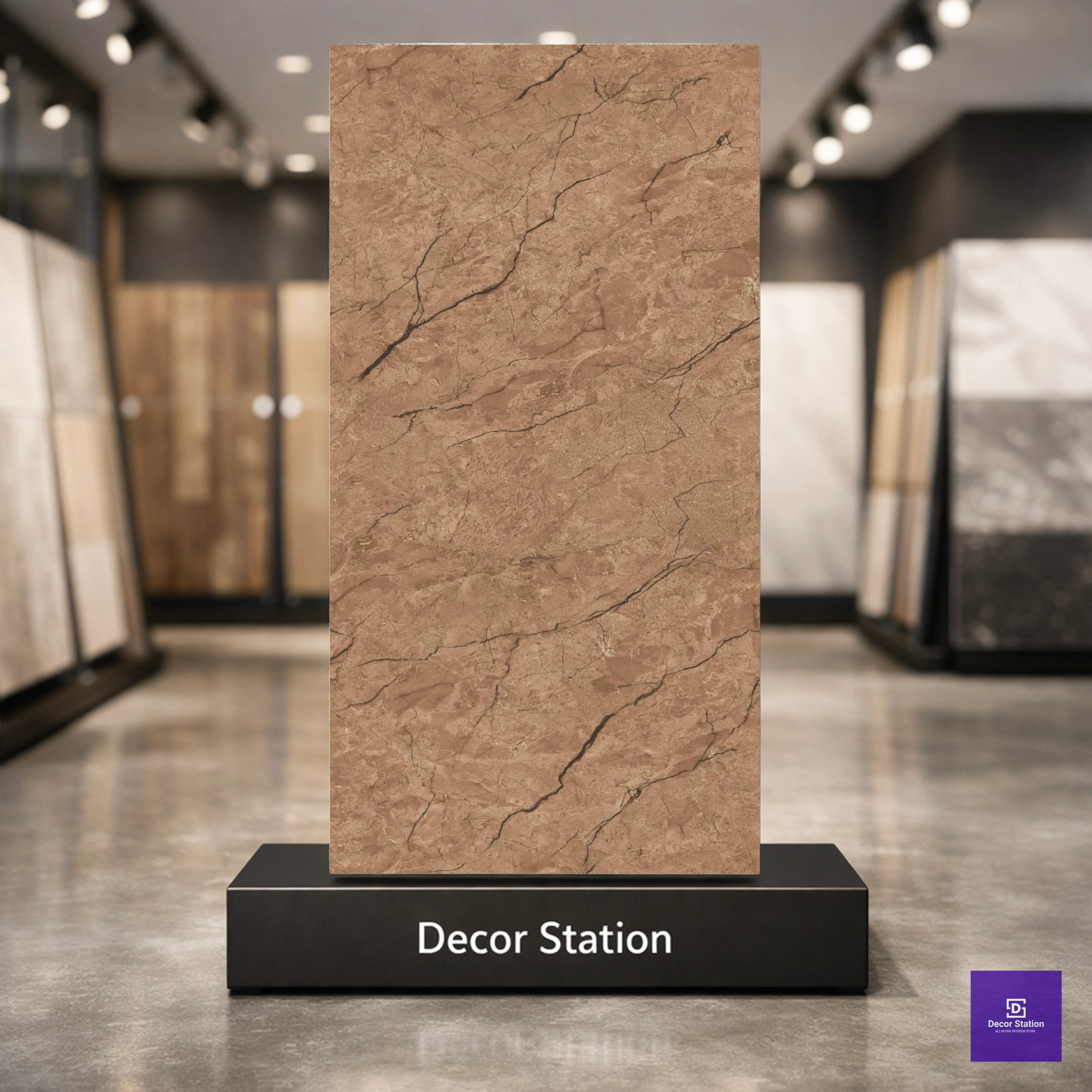 Averio Choco Marble Look Carving 2x4 ft 8.5mm tile