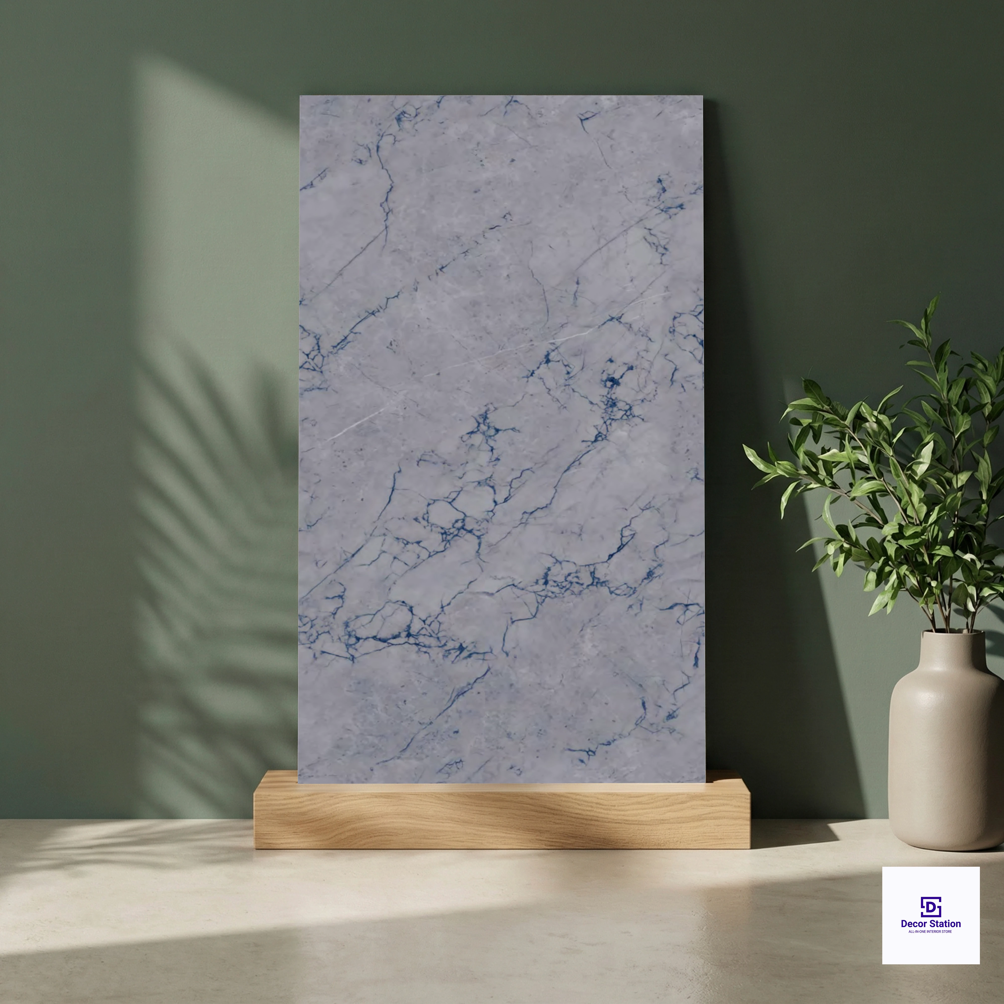 Rain Grey Marble Look Gloster 2x4 ft 8mm tile | TL-52908-A