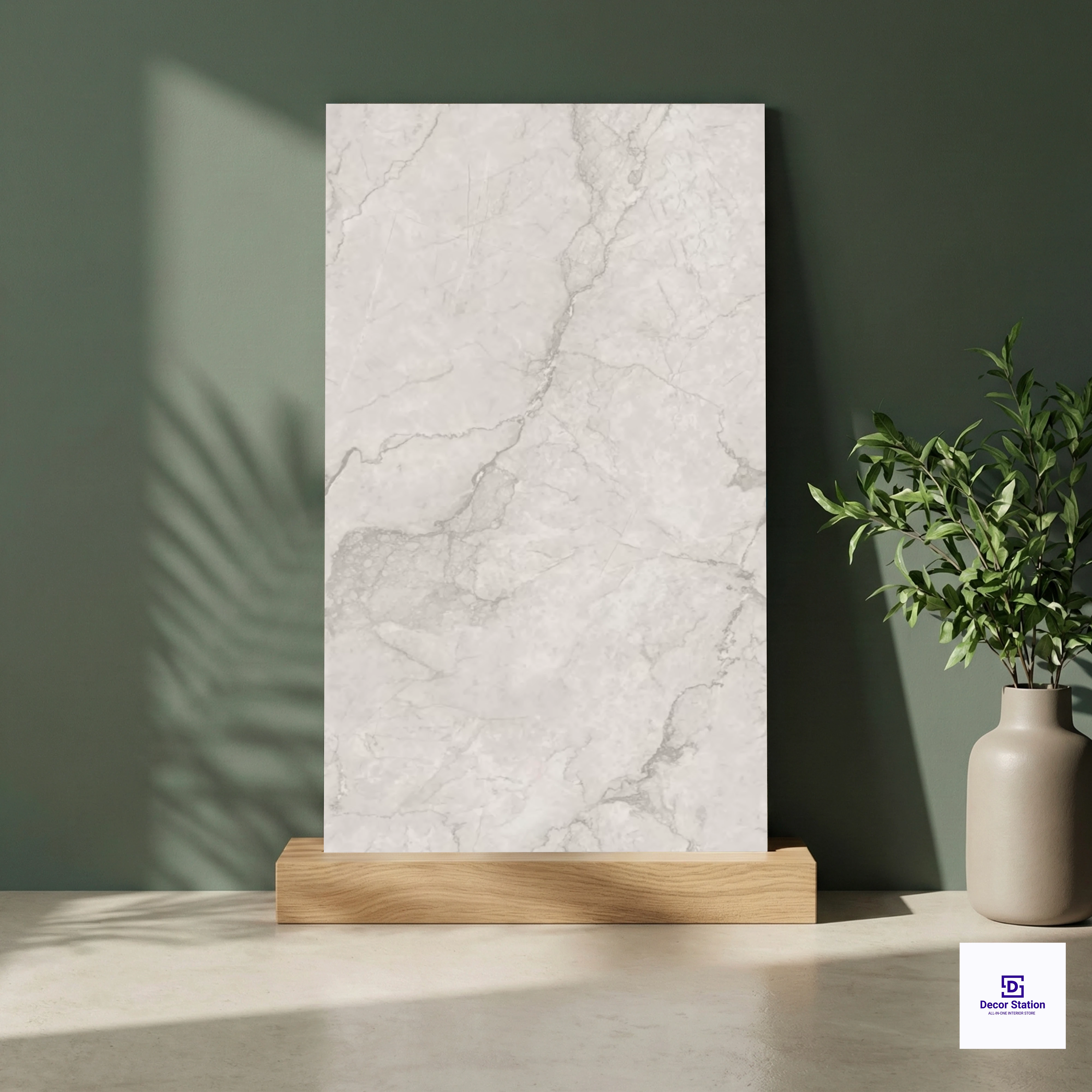 Dolce Grey Marble Look Lucent 2x4 ft 8mm tile | TL-52915-A