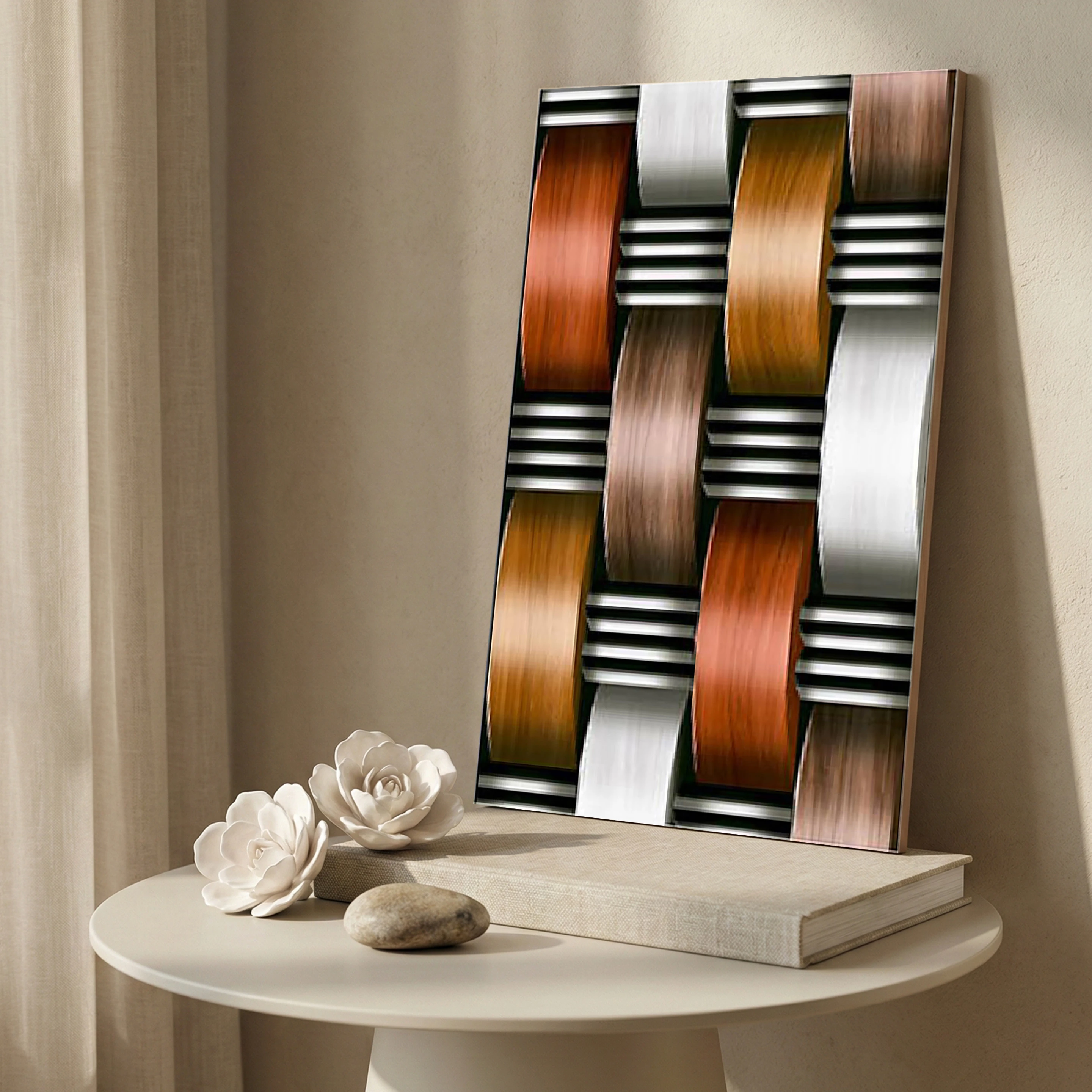 4070 3D Metallic Finish High Gloss 1x1.5 ft 8mm Tile | TL-52956-A