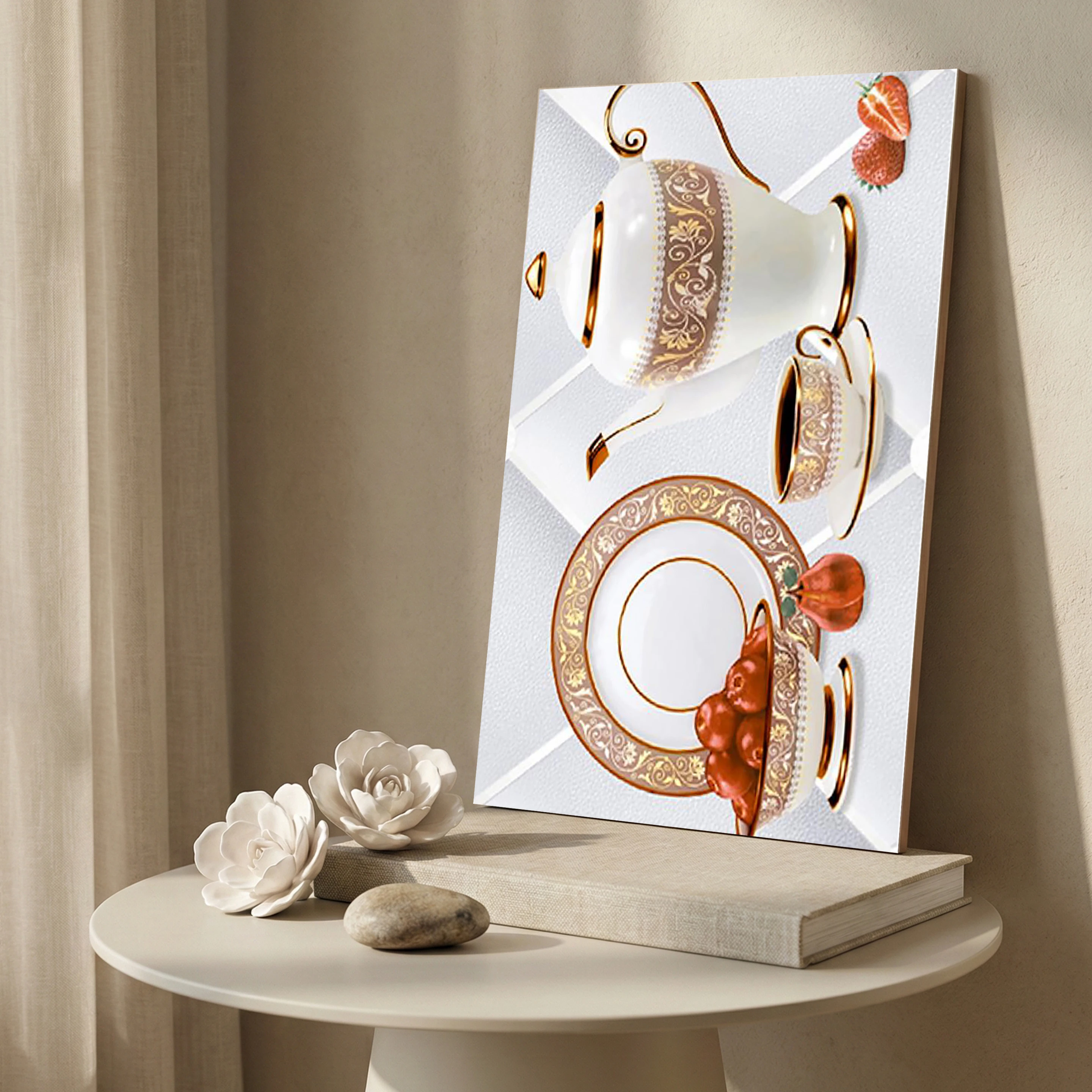 K-277-B Patterned High Gloss 1x1.5 ft 8mm Tile | TL-52967-C