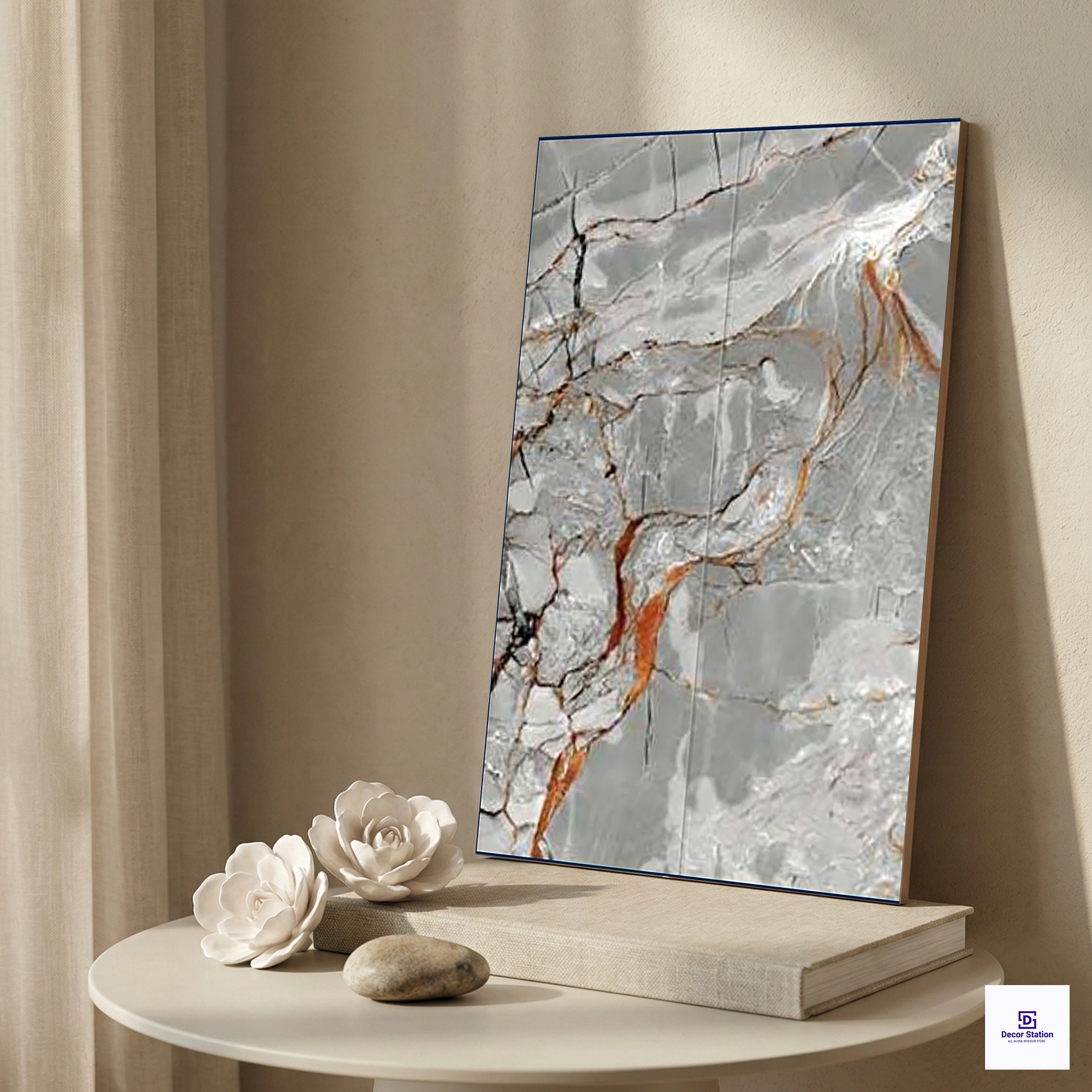 5719-DK Marble With Golden Veins Look Glossy 1x1.5 ft 7.5 mm Wall Tile | TL-53030-A