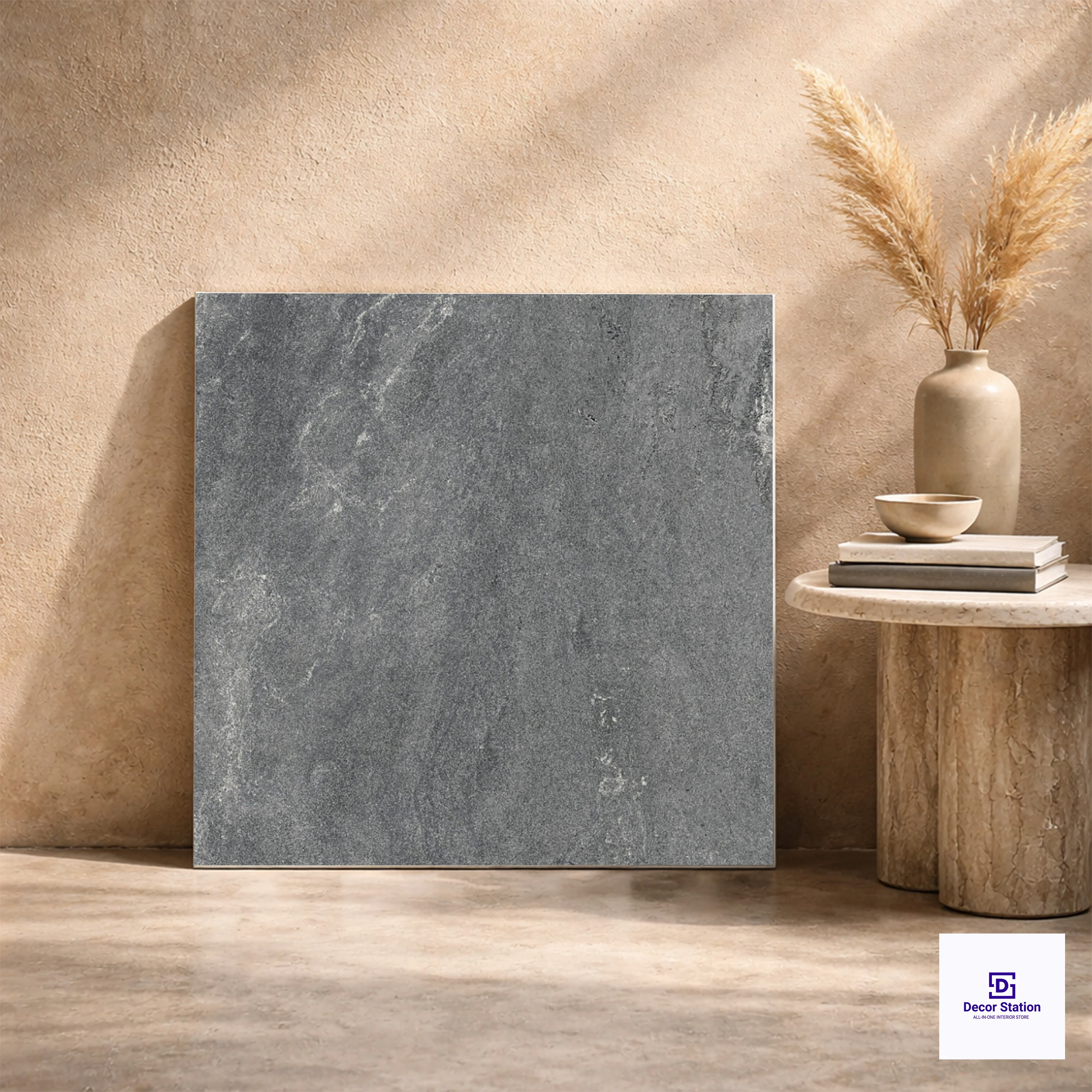 Sabbia Grey Stone Look Matt Porcelain 2x2 ft 8.5mm Tile | TL-53073-A