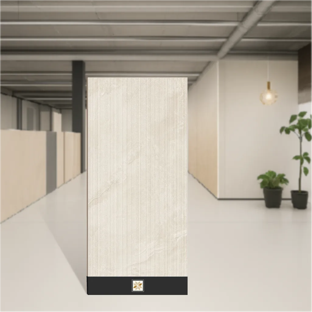 Vitrified Rossato Crema Decor Cement Look Matt Rectangular Tiles TL-531 (4x2 feet | 9 mm)