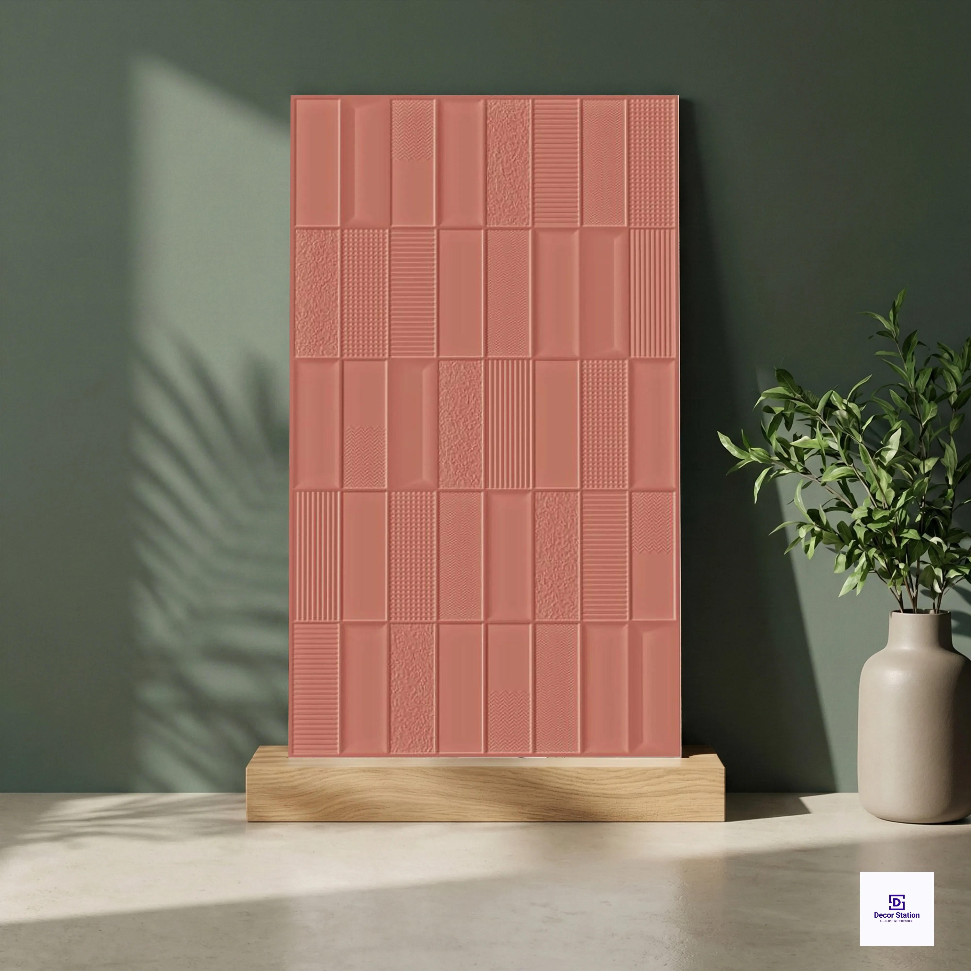 Crest Belegia Brick Plain Matt Full Body Vitrified 2x4 ft 9mm Tile | TL-53351-F