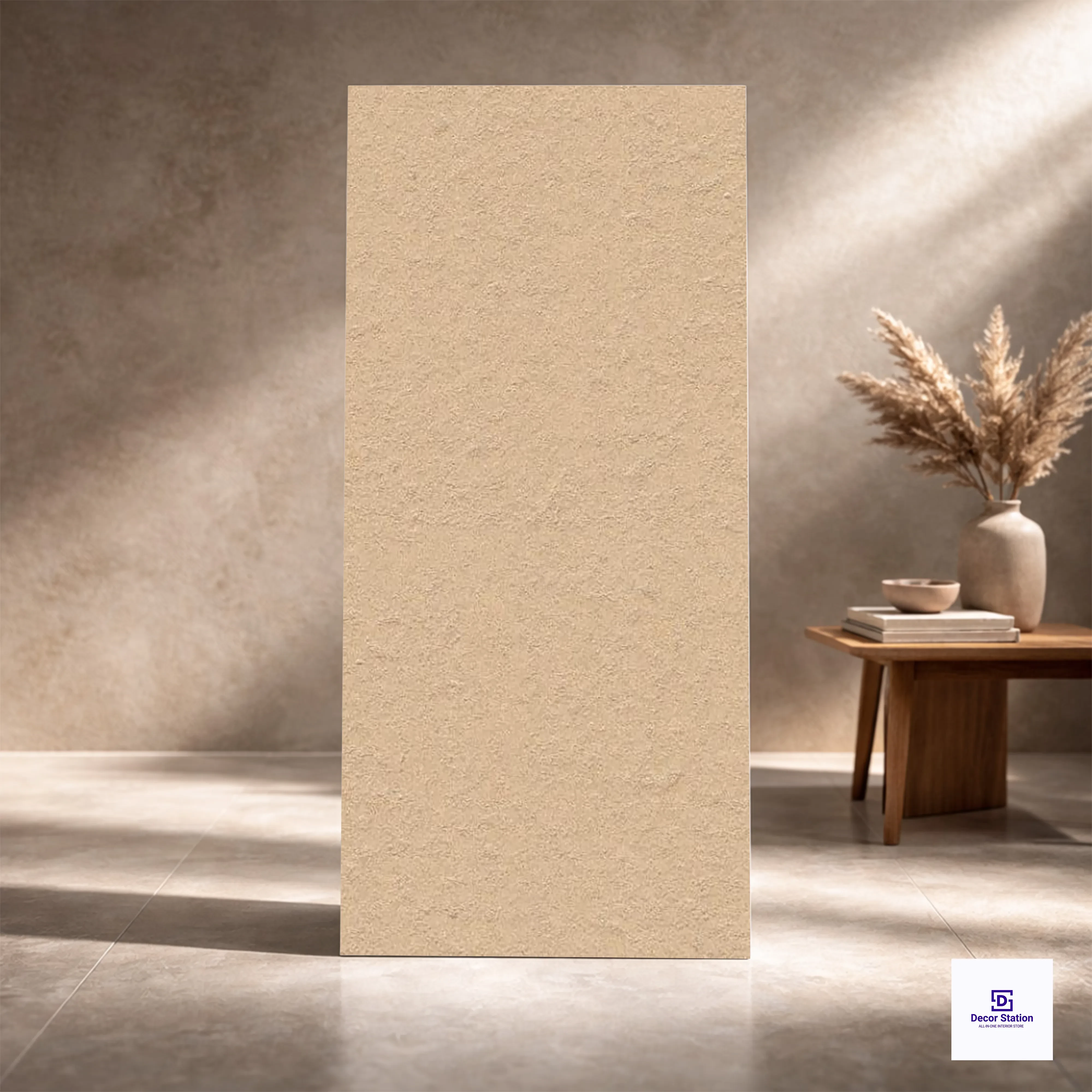 Dual Mink Plain Matt Full Body Vitrified 2x4 ft 9mm Tile | TL-53360-G
