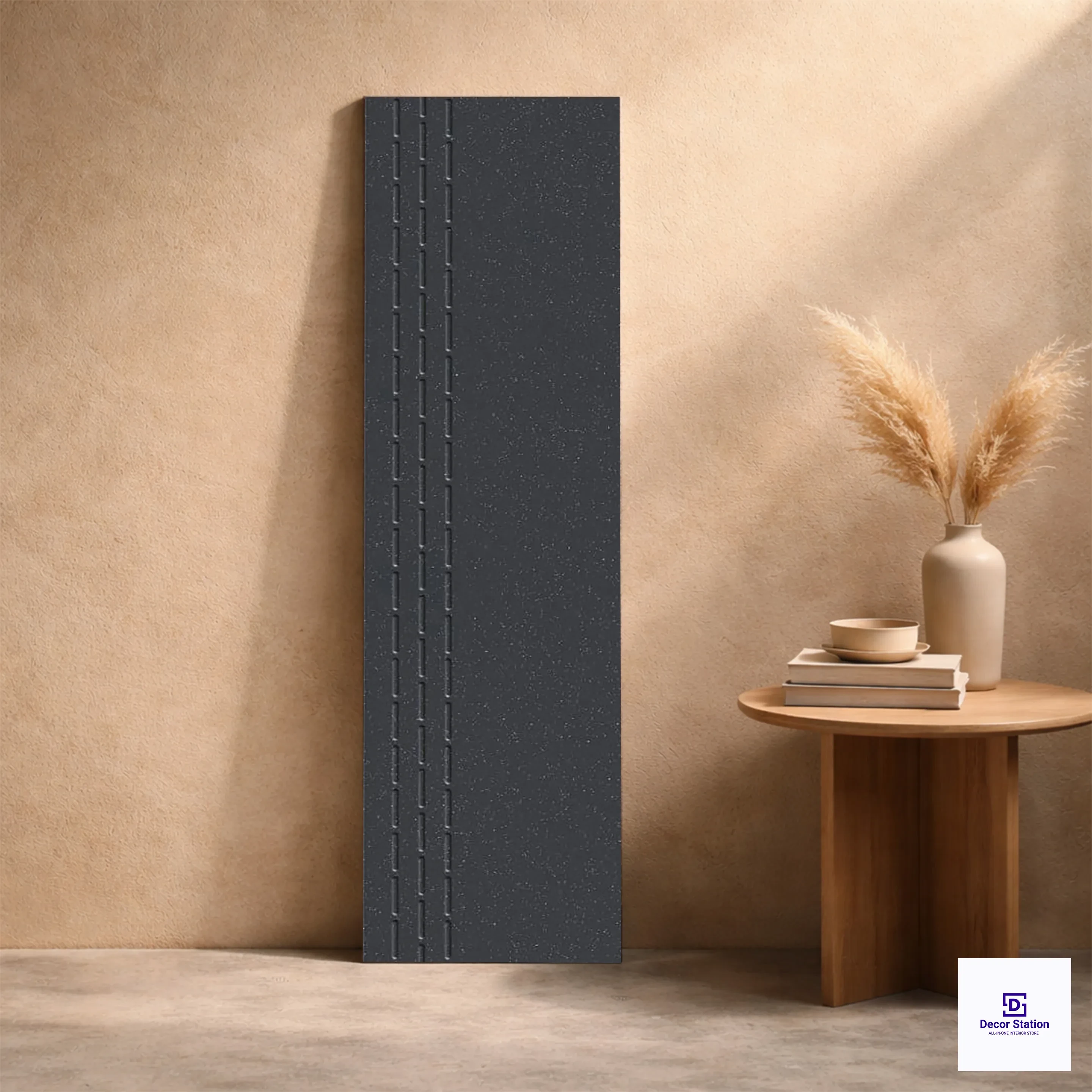 Step Up Nero Plain Matt Full Body Vitrified 1x4 ft 12.5mm Tile | TL-53428-H