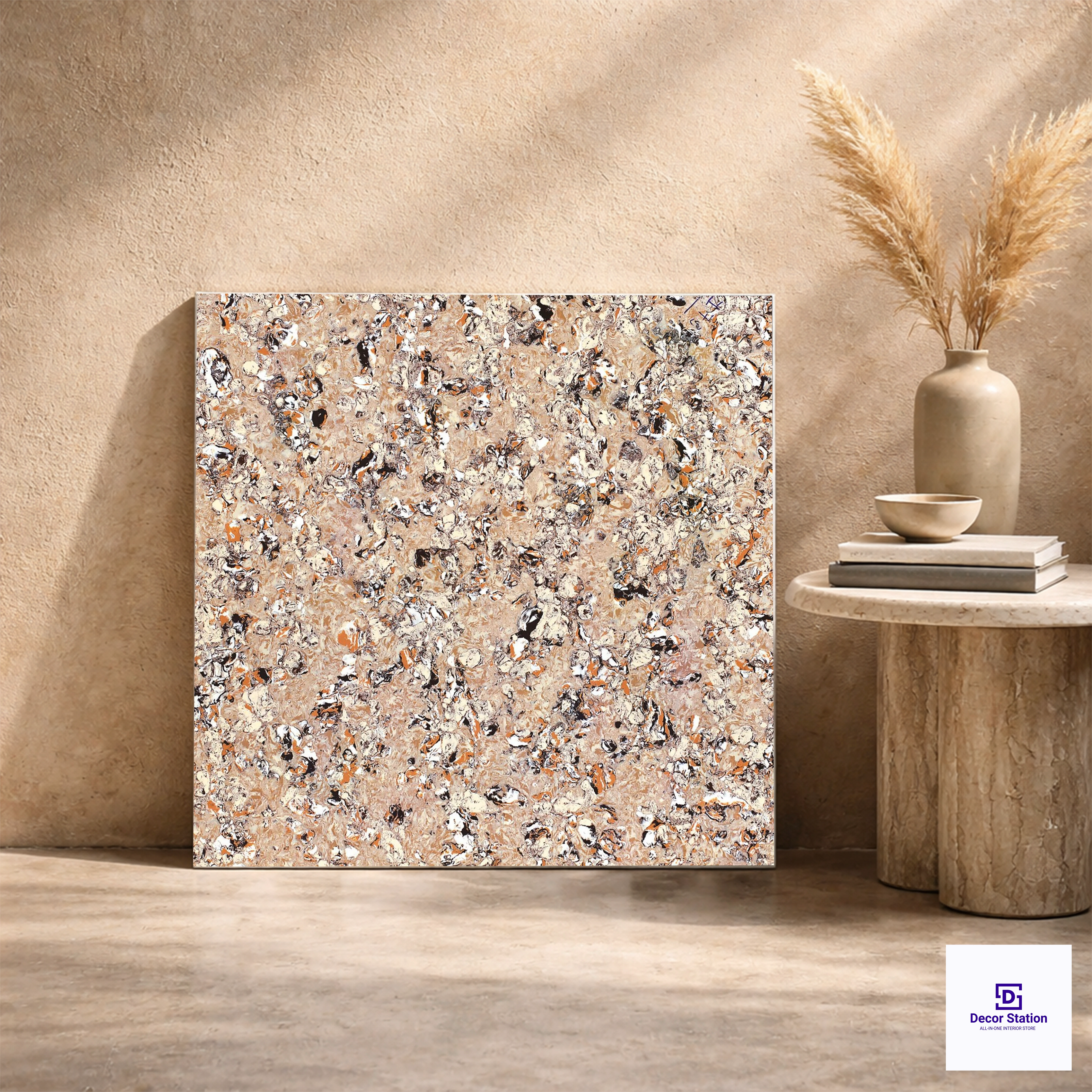 Butterscotch High Gloss Double Charge 2x2 ft 9mm Tile | TL-53440-A