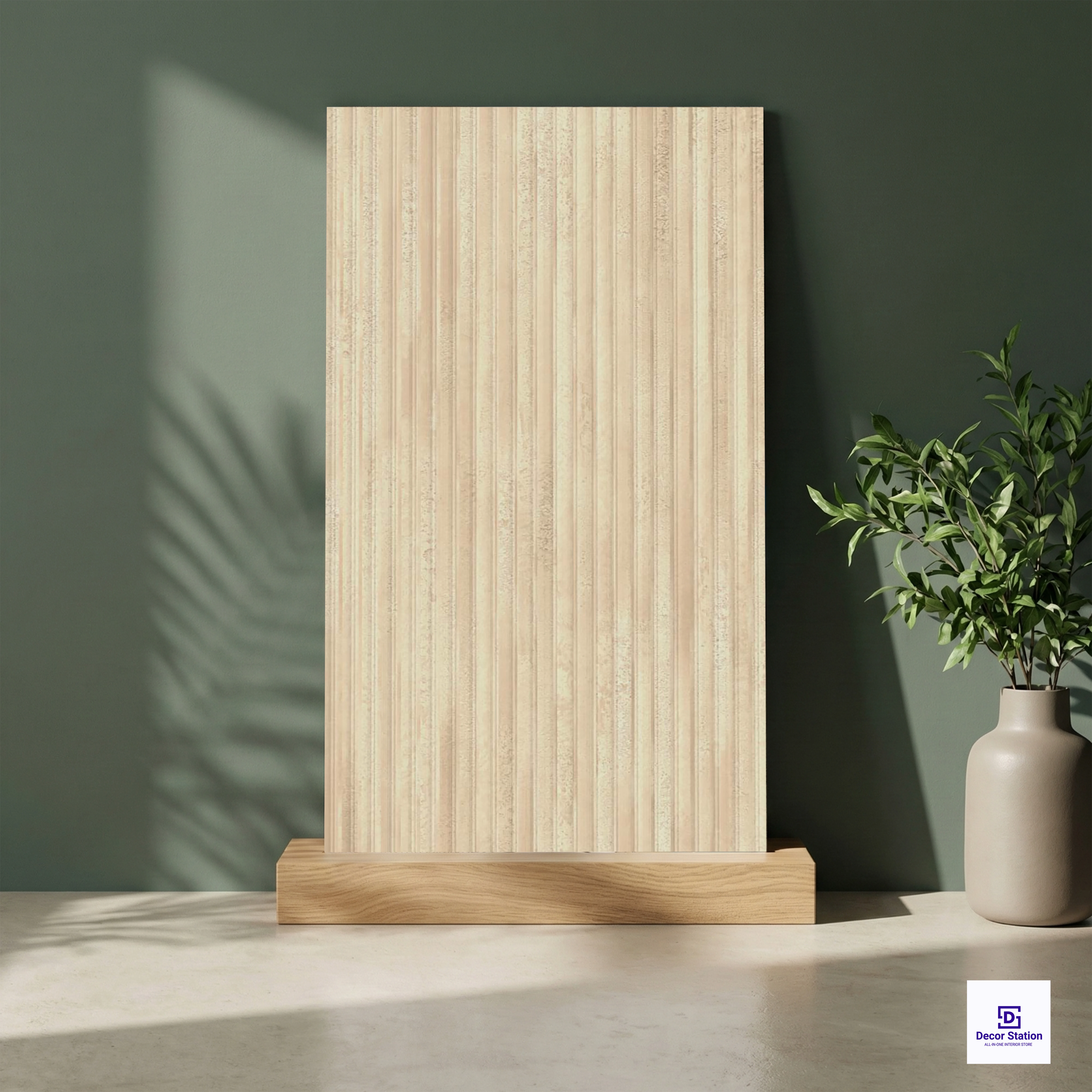 Decor Santorini Crema Stone Look Carving Matt Porcelain 2x4 ft 8.5mm tile | TL-54020-B