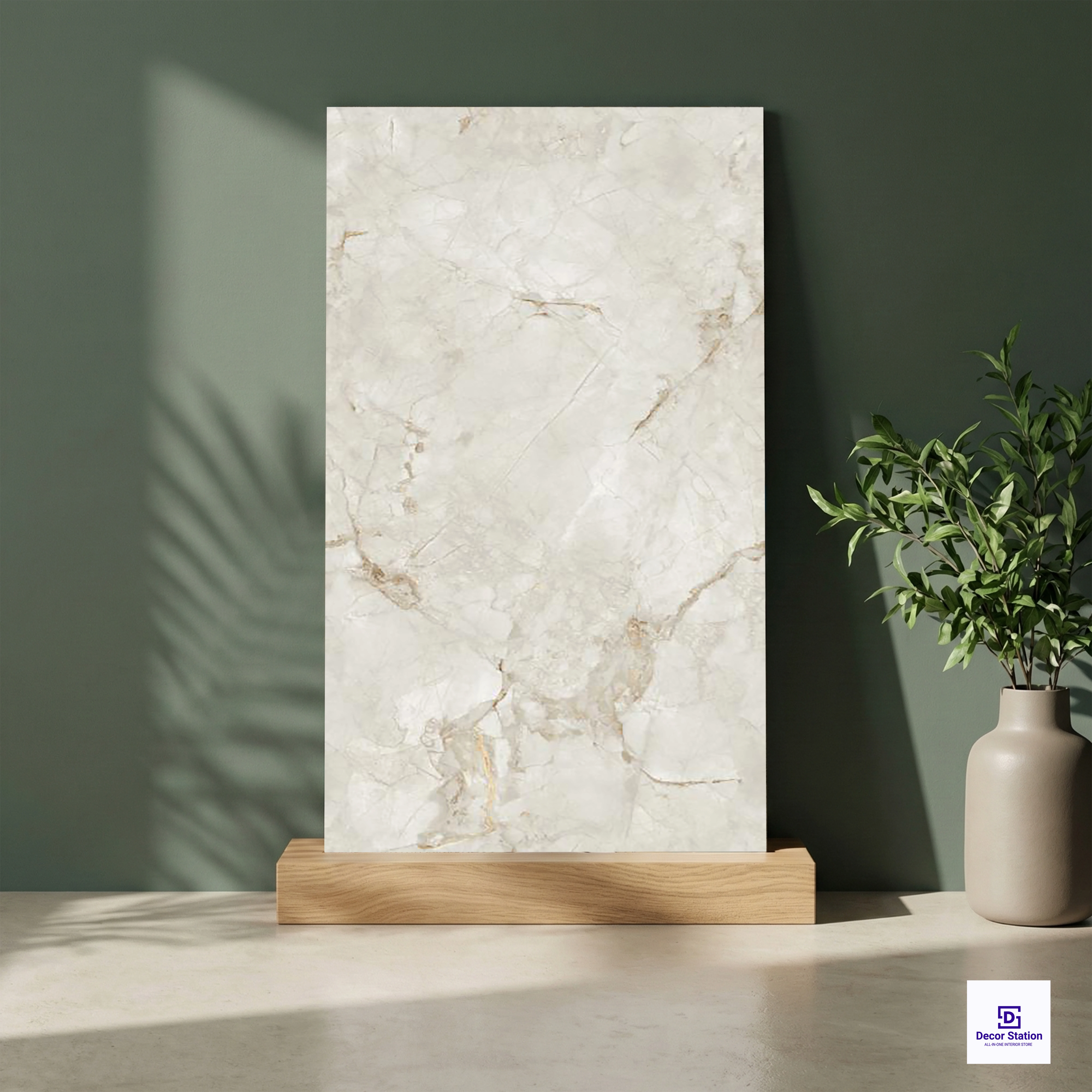 Rega Bianco Marble Look Glossy Porcelain 2x4 ft 8.5mm tile | TL-54030-A