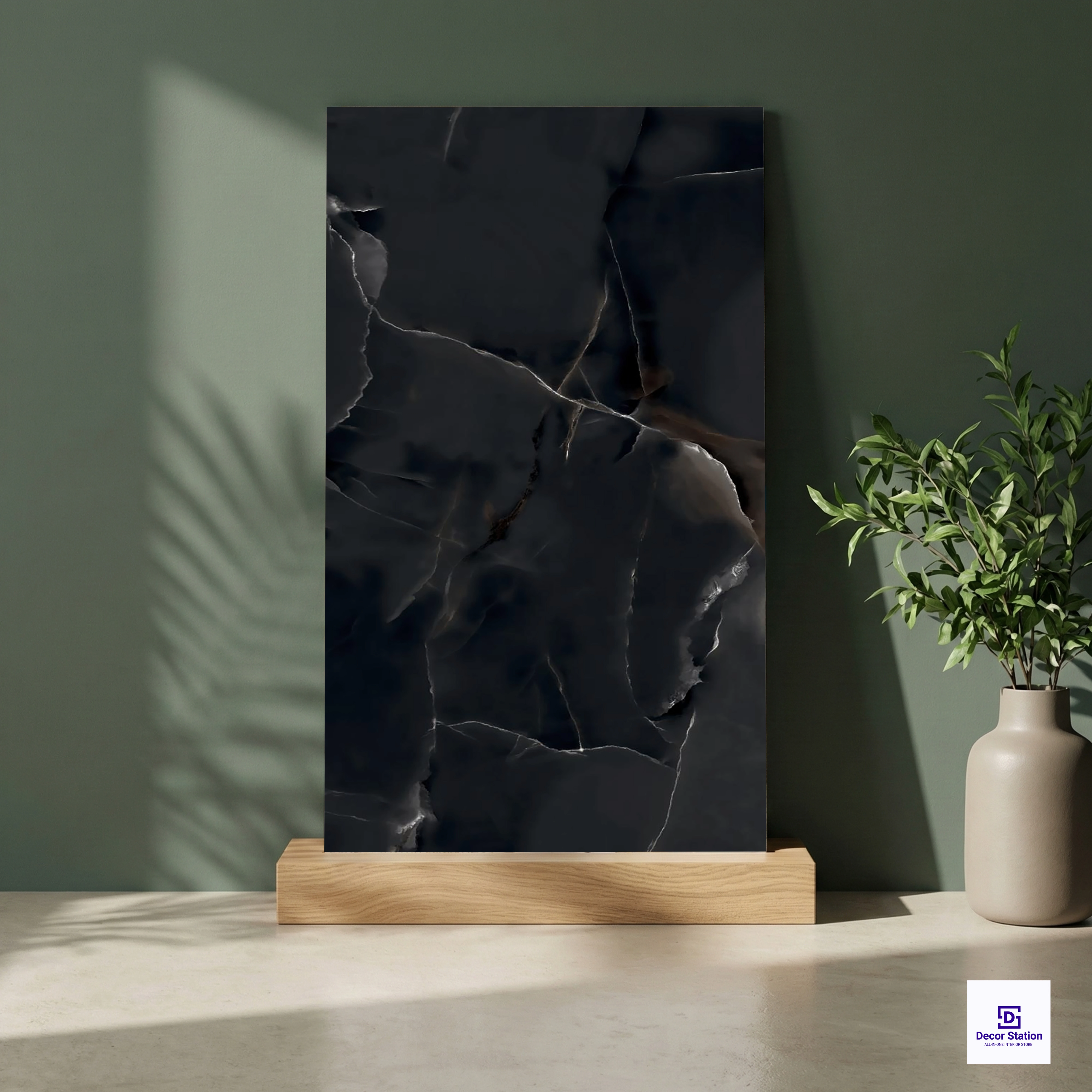 Royal Onyx Black Onyx Look Carving Matt Porcelain 2x4 ft 8.5mm tile | TL-54031-A