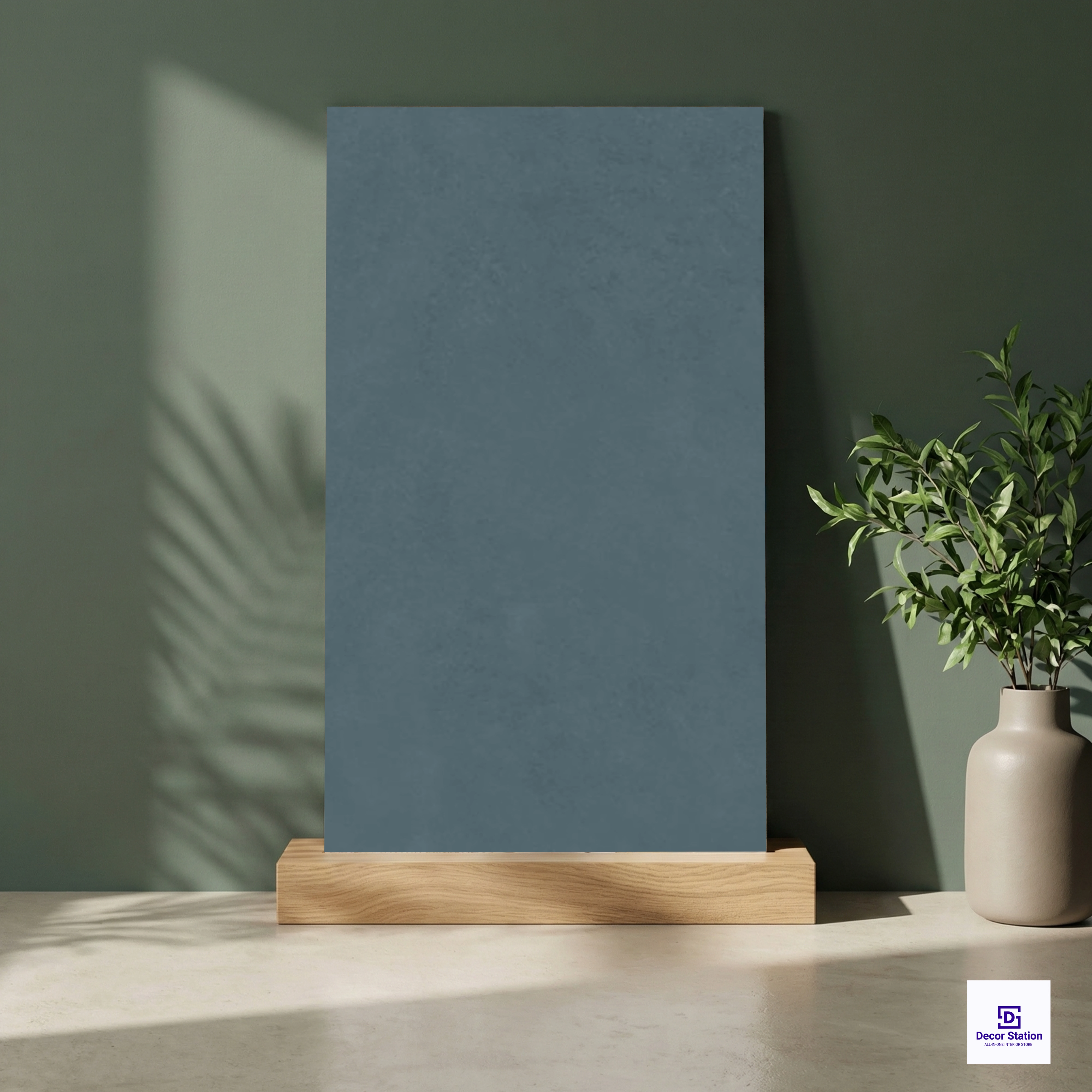 Subway Dusty Blue Plain Matt Porcelain 2x4 ft 8.5mm tile | TL-54041-B