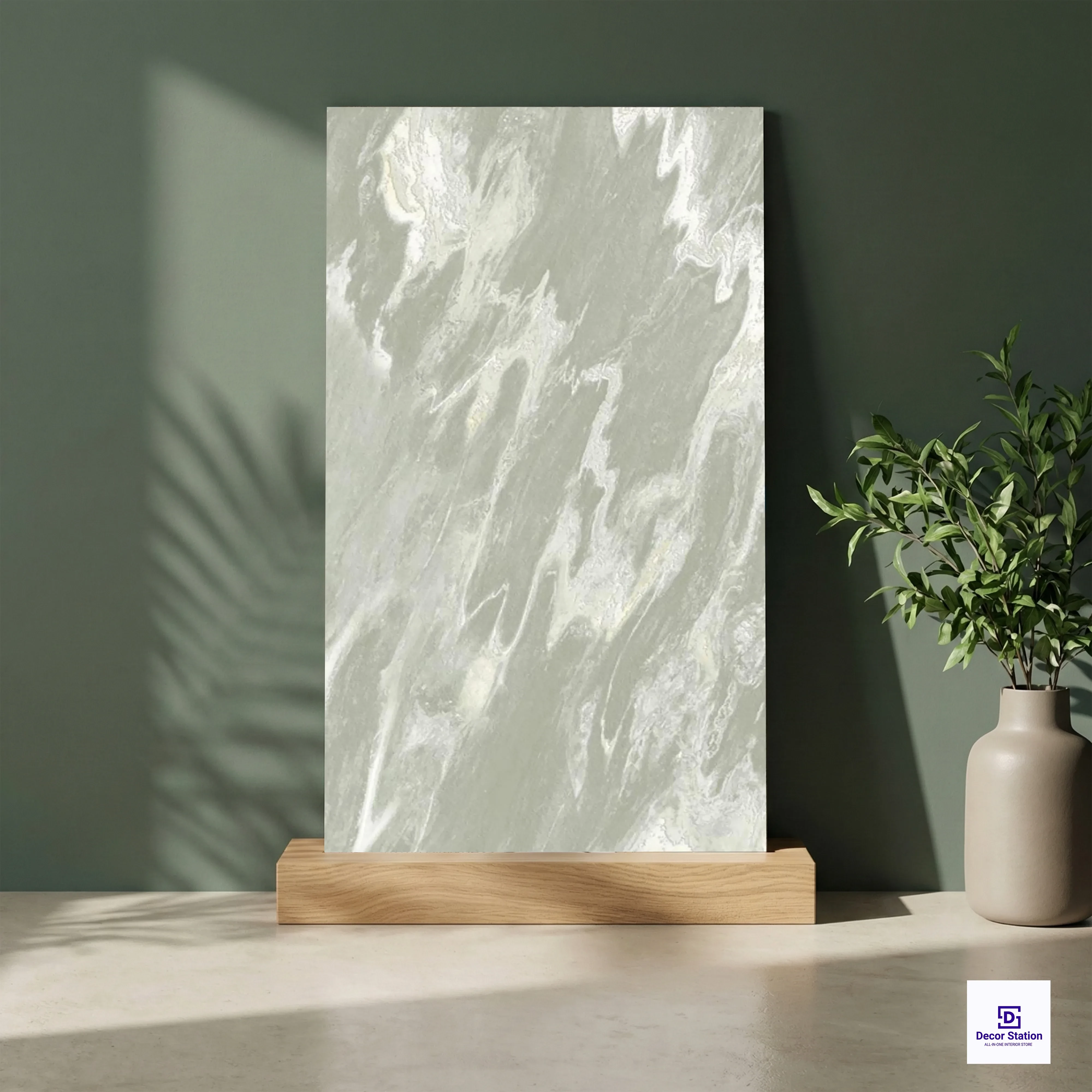 Crysopeace Black Terrazzo Look Matt Vitrified 2x4 ft 9mm tile | TL-54072-B