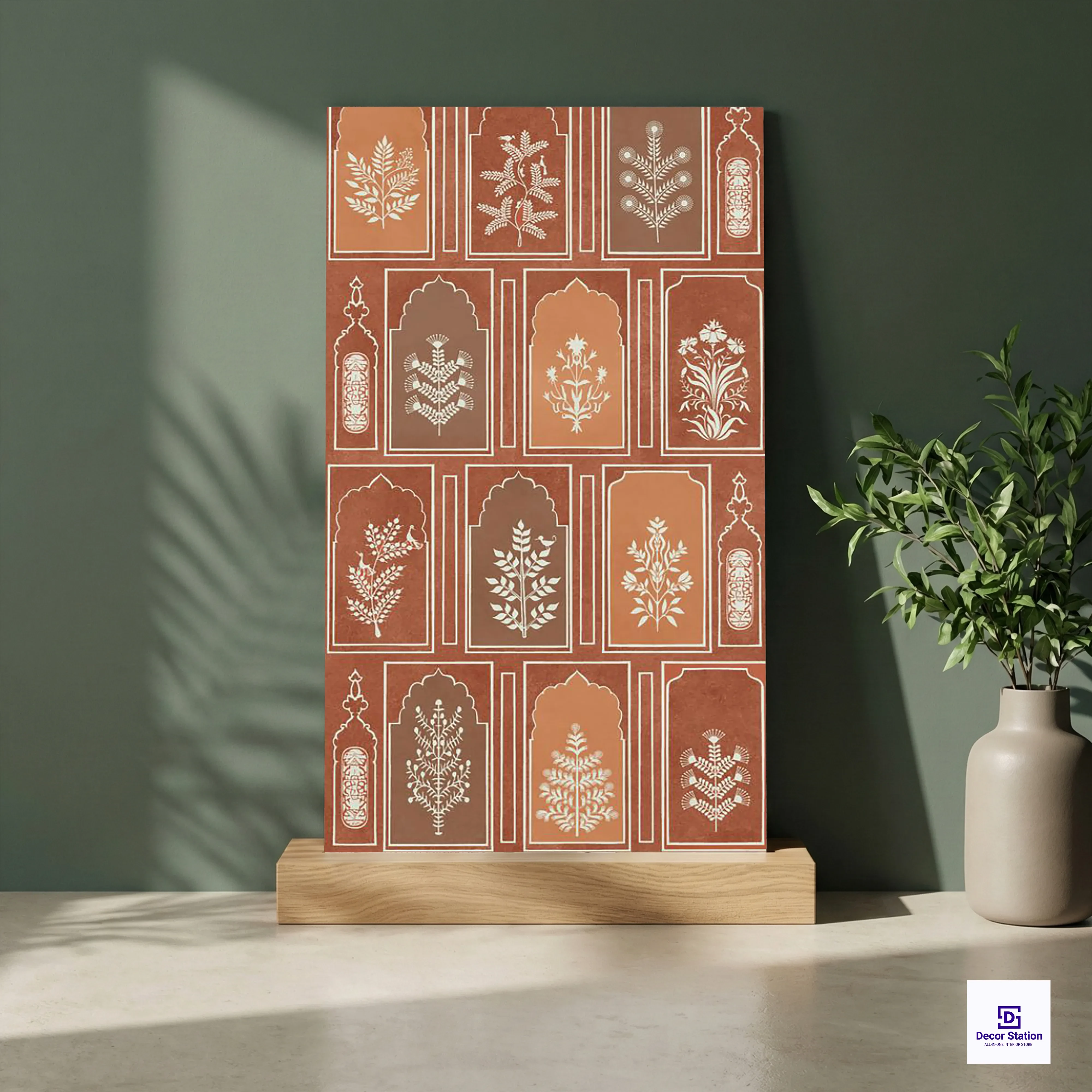 Luxor Cotto Decor Pattern Matt Vitrified 2x4 ft 9mm tile | TL-54084-A