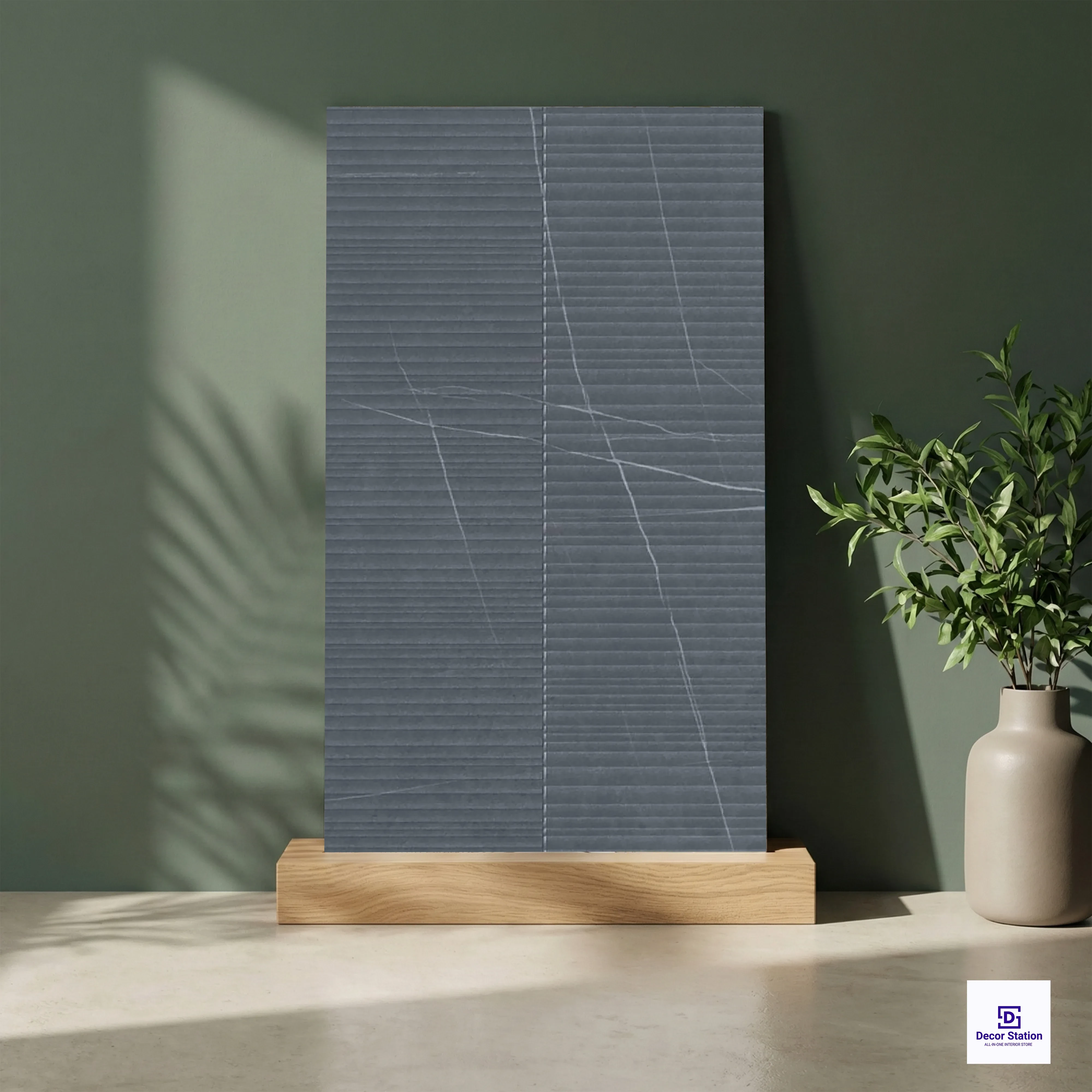 Nylo Noir Decor Linear Pattern Matt Vitrified 2x4 ft 9mm tile | TL-54098-A