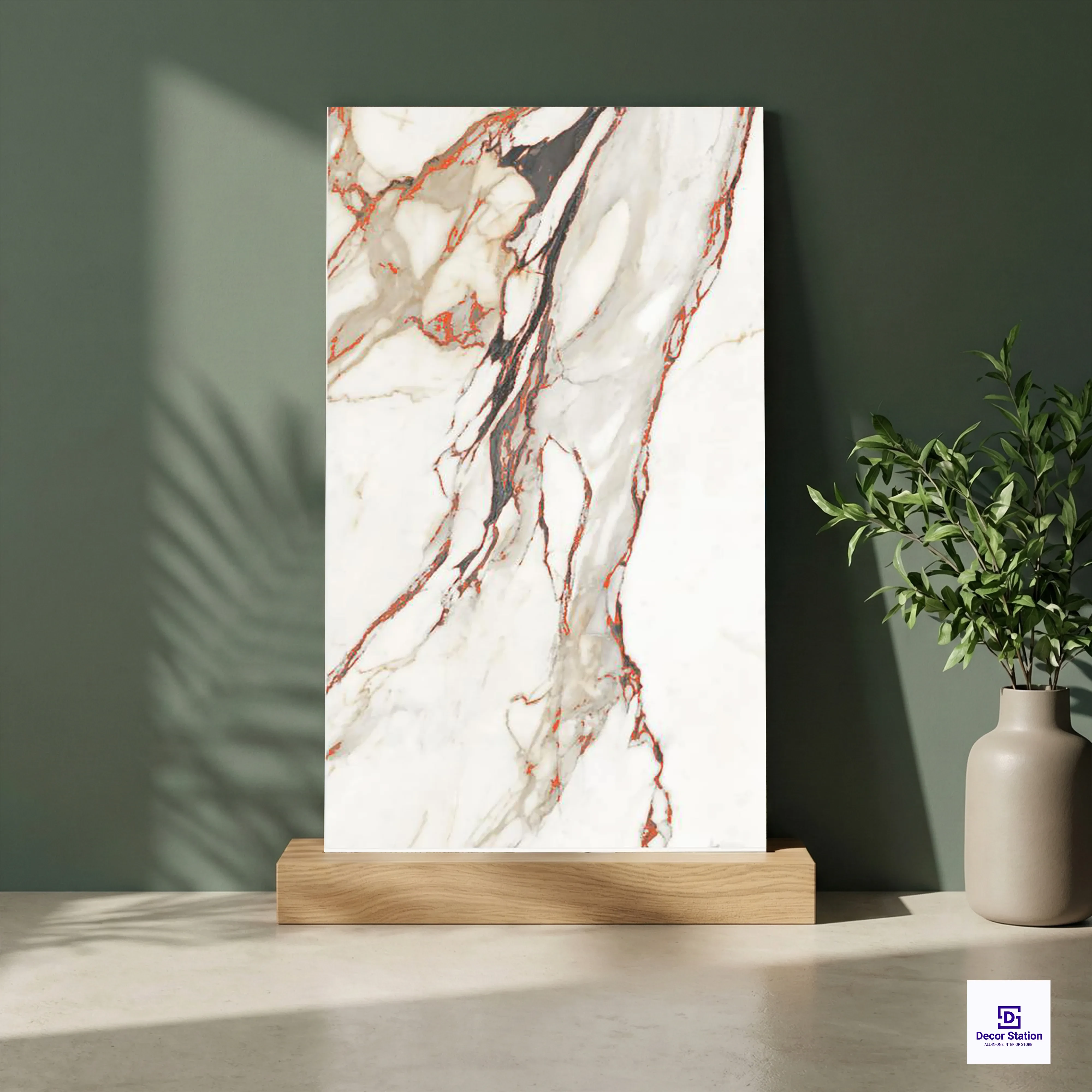 Crezza Lux Marble Look Glossy Vitrified 2x4 ft 9mm tile | TL-54107-A