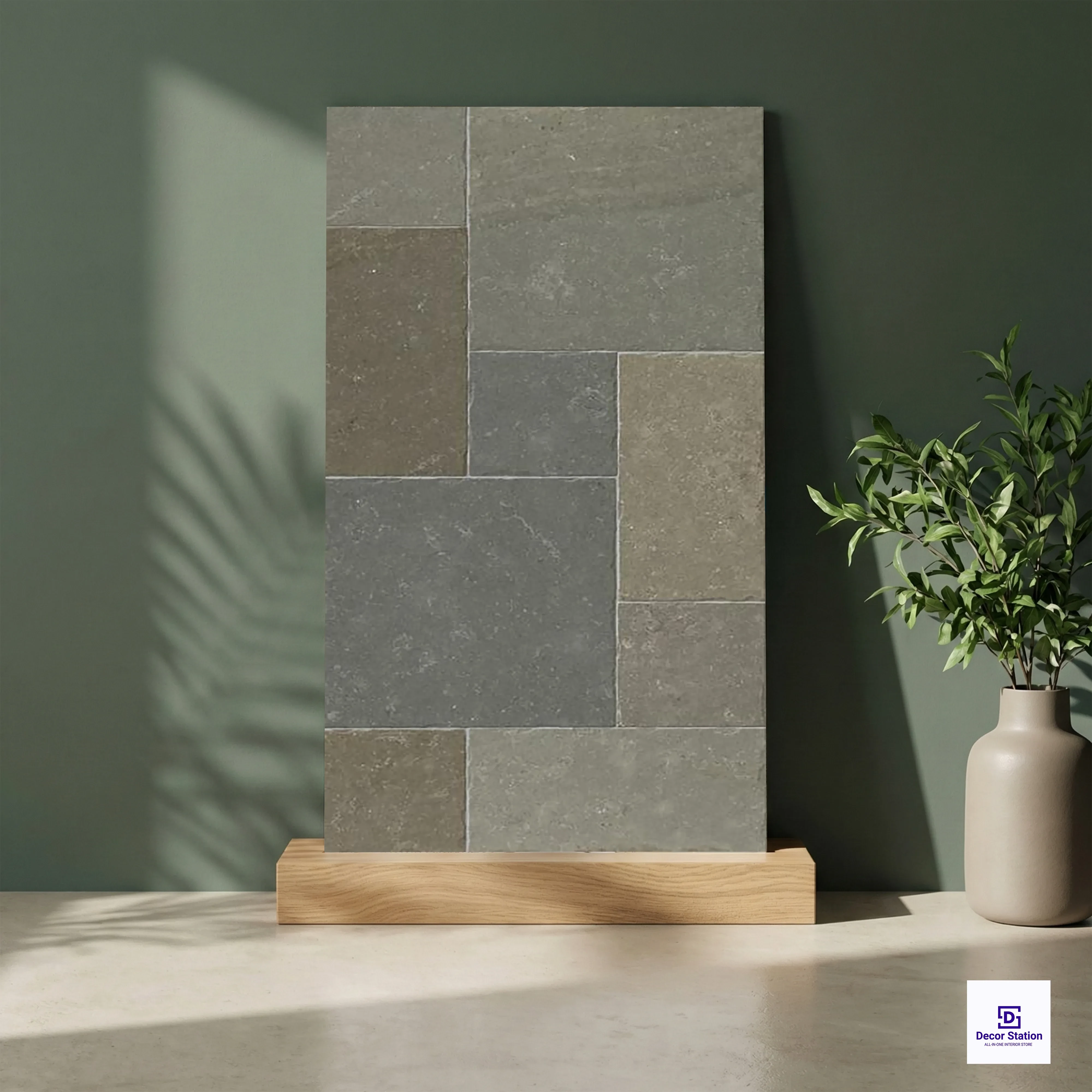 Kota Stone Green Pattern Matt Vitrified 2x4 ft 9mm tile | TL-54120-A