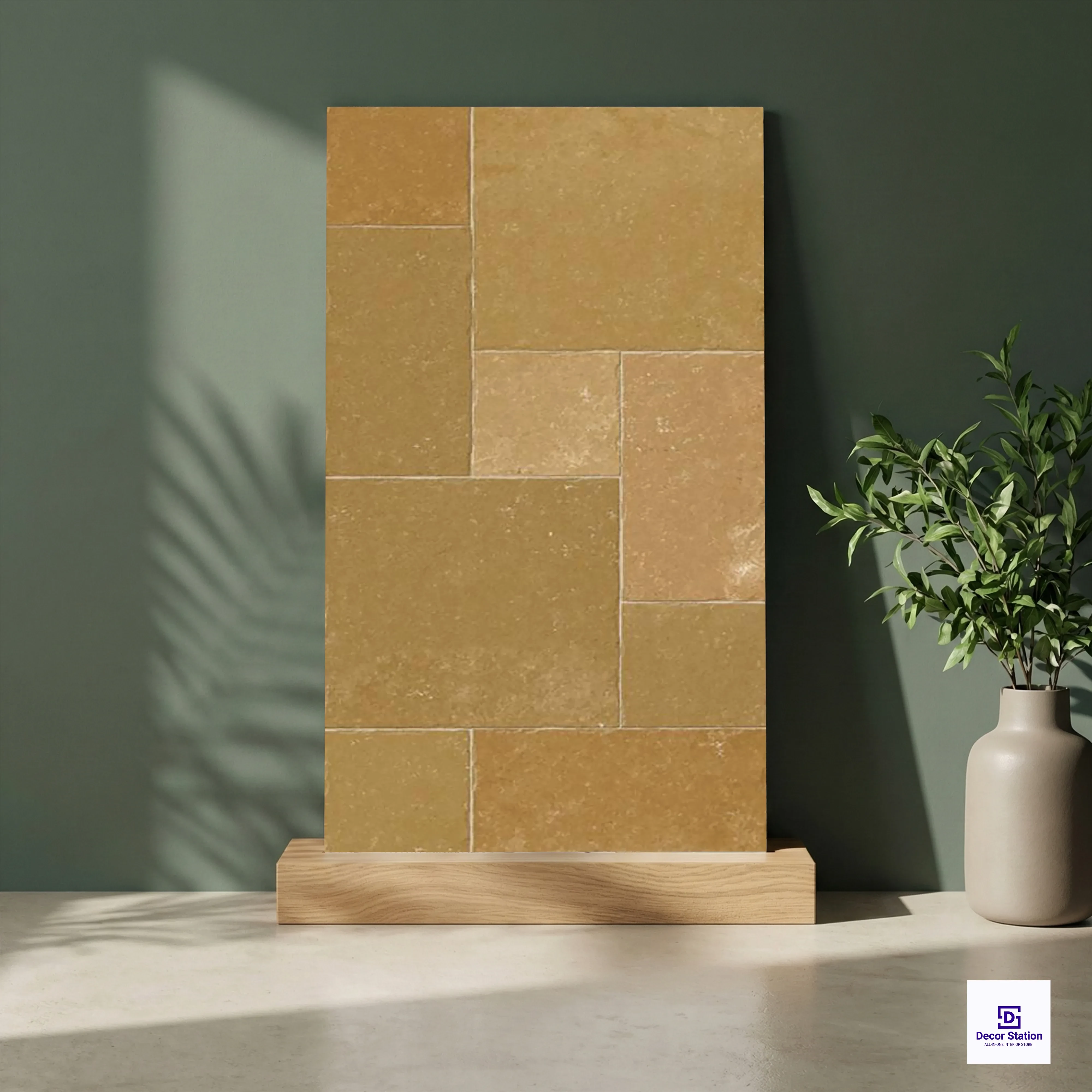 Kota Stone Jaisalmer Pattern Matt Vitrified 2x4 ft 9mm tile | TL-54120-B