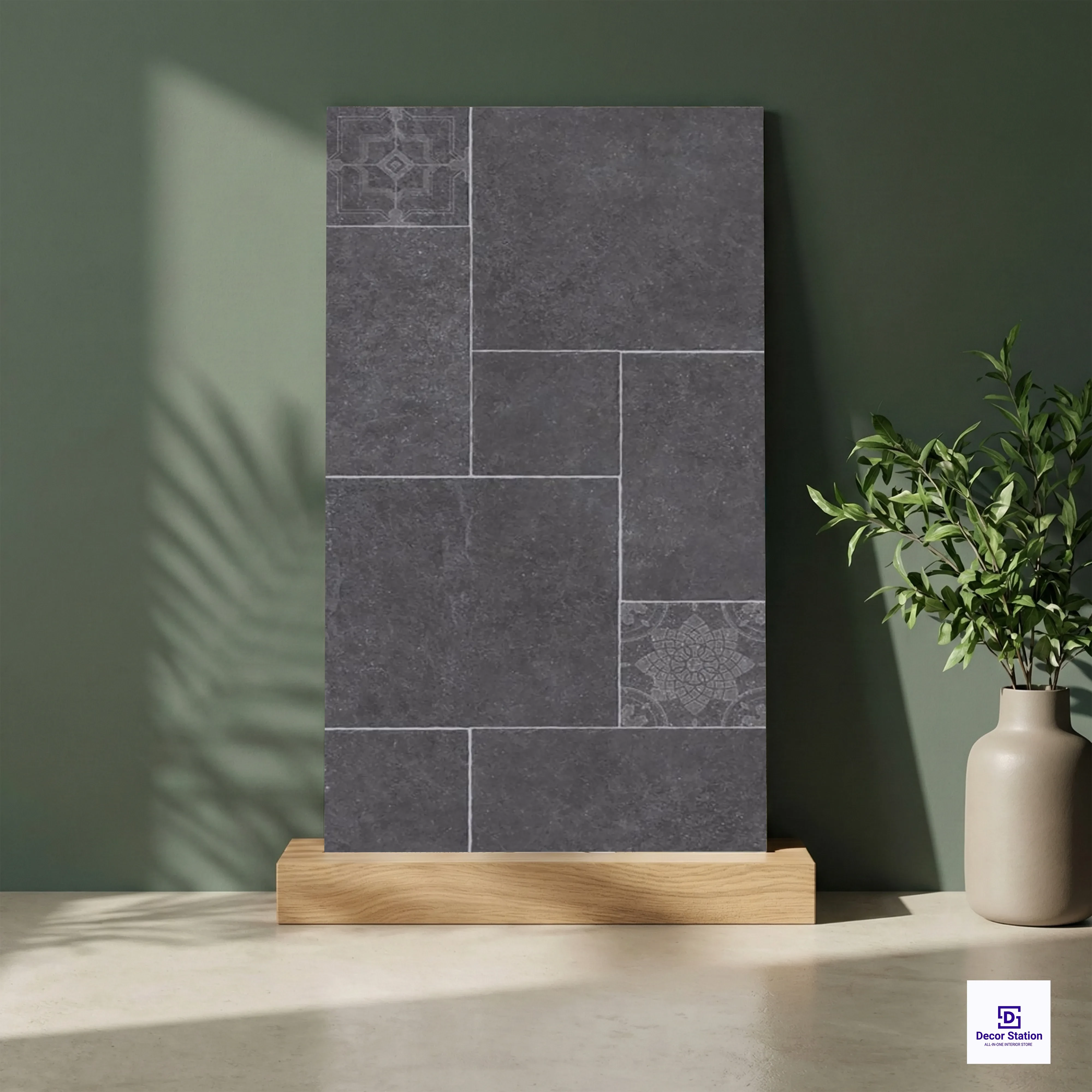 North Stone Night Pattern Matt Vitrified 2x4 ft 9mm tile | TL-54122-A