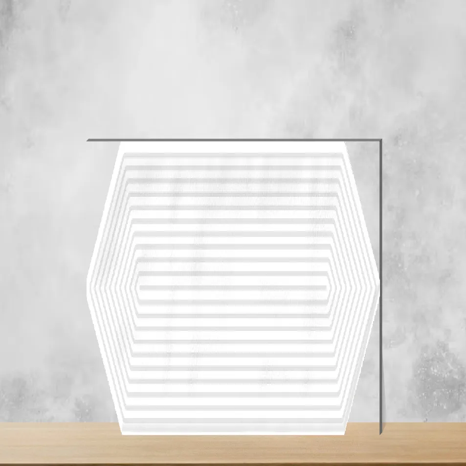 Ceramic Lineage Picket Arctic Glossy Rectangular Tiles TL-5856-P (12x3 inch | 10 mm)