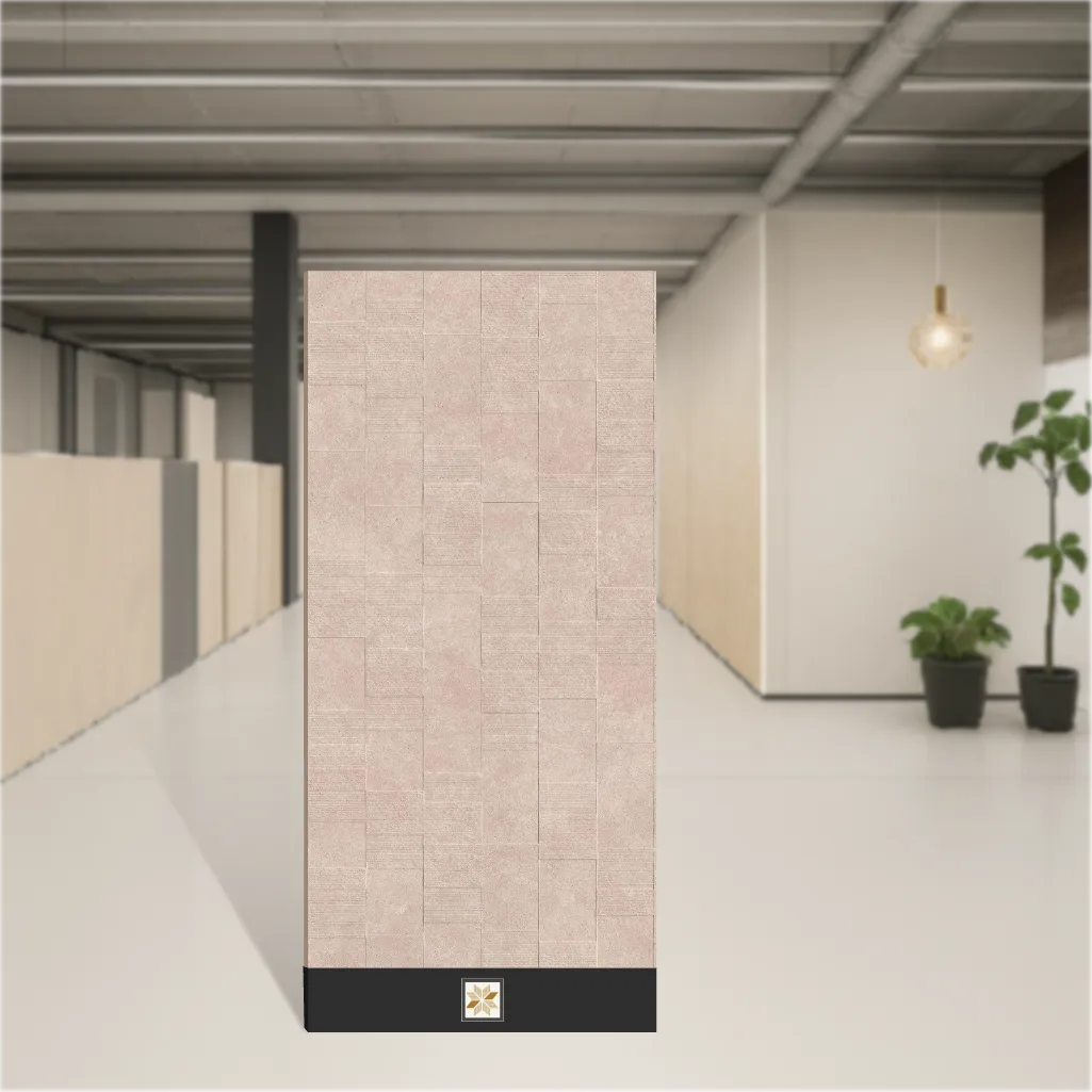 Vitrified Jodhpur Pink Marbles & Stones Matt Rectangular Tiles TL-5475-D (4x2 feet | 9 mm)