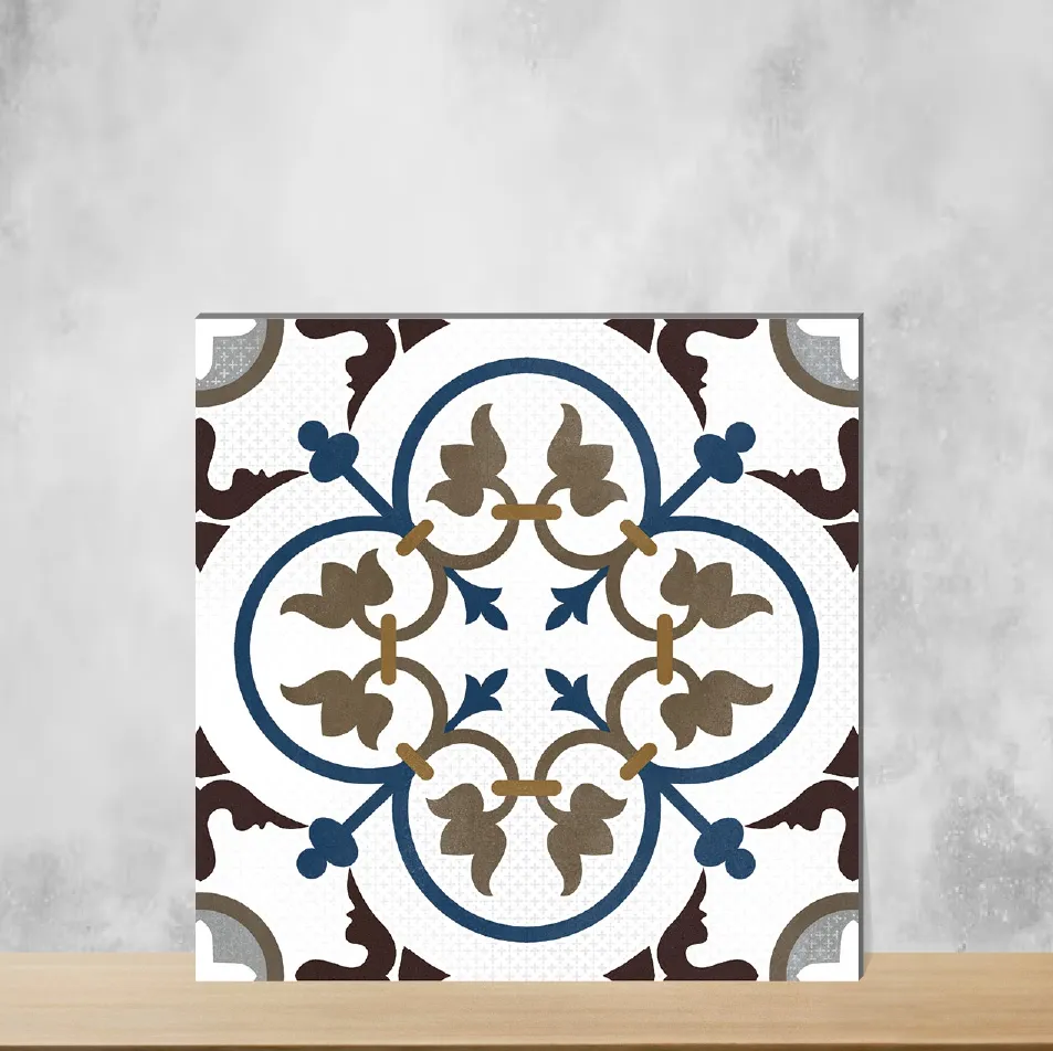 Ceramic Vintagia Bissel Moroccans Matt Square Tiles TL-5624-B (8x8 inch | 10 mm)