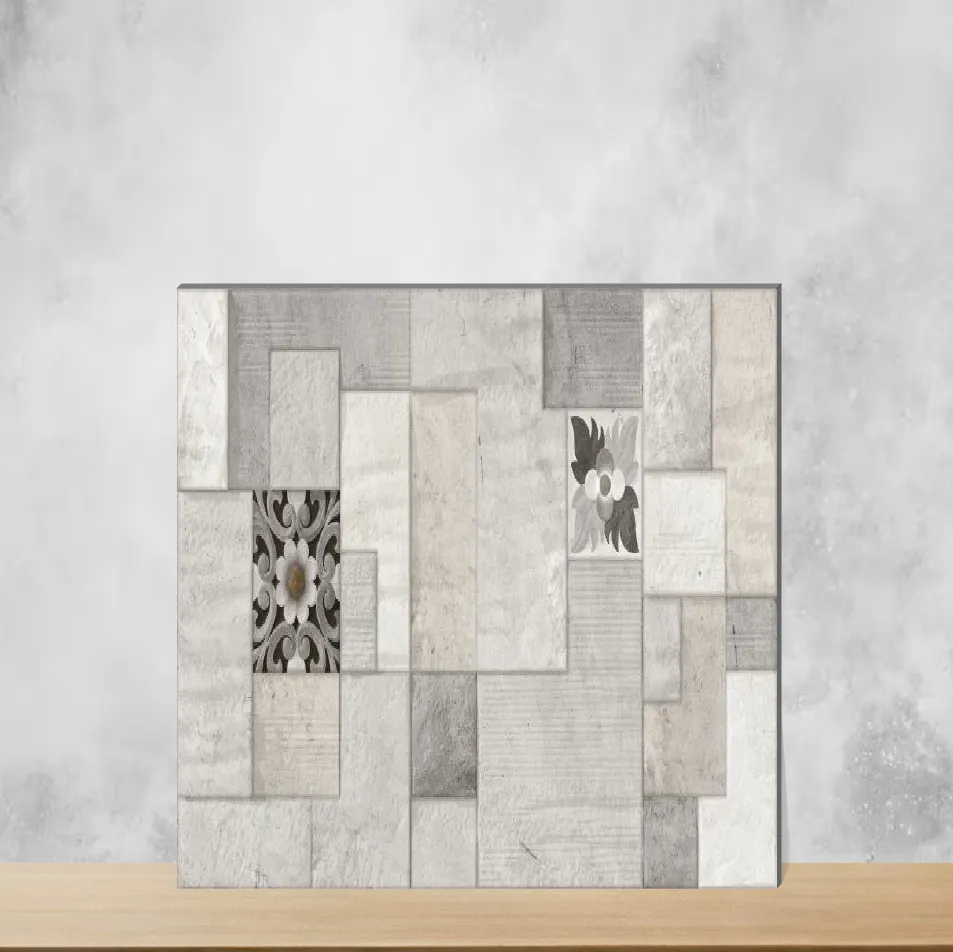 Ceramic Exence Gris Elevation Stone Matt Rectangular Tiles TL-5548-D (24x12 inch | 9 mm)