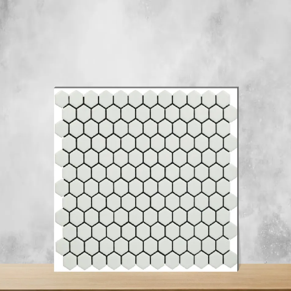 Hexa Mosaico Blanca Cix Matt Rectangular Tiles TL-580-C (10x12 inch | 8 mm)