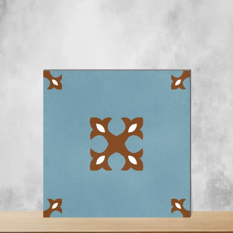 Ceramic Vintagia Retro Luxor Ocean Moroccans Matt Square Tiles TL-5657-E (8x8 inch | 10 mm)