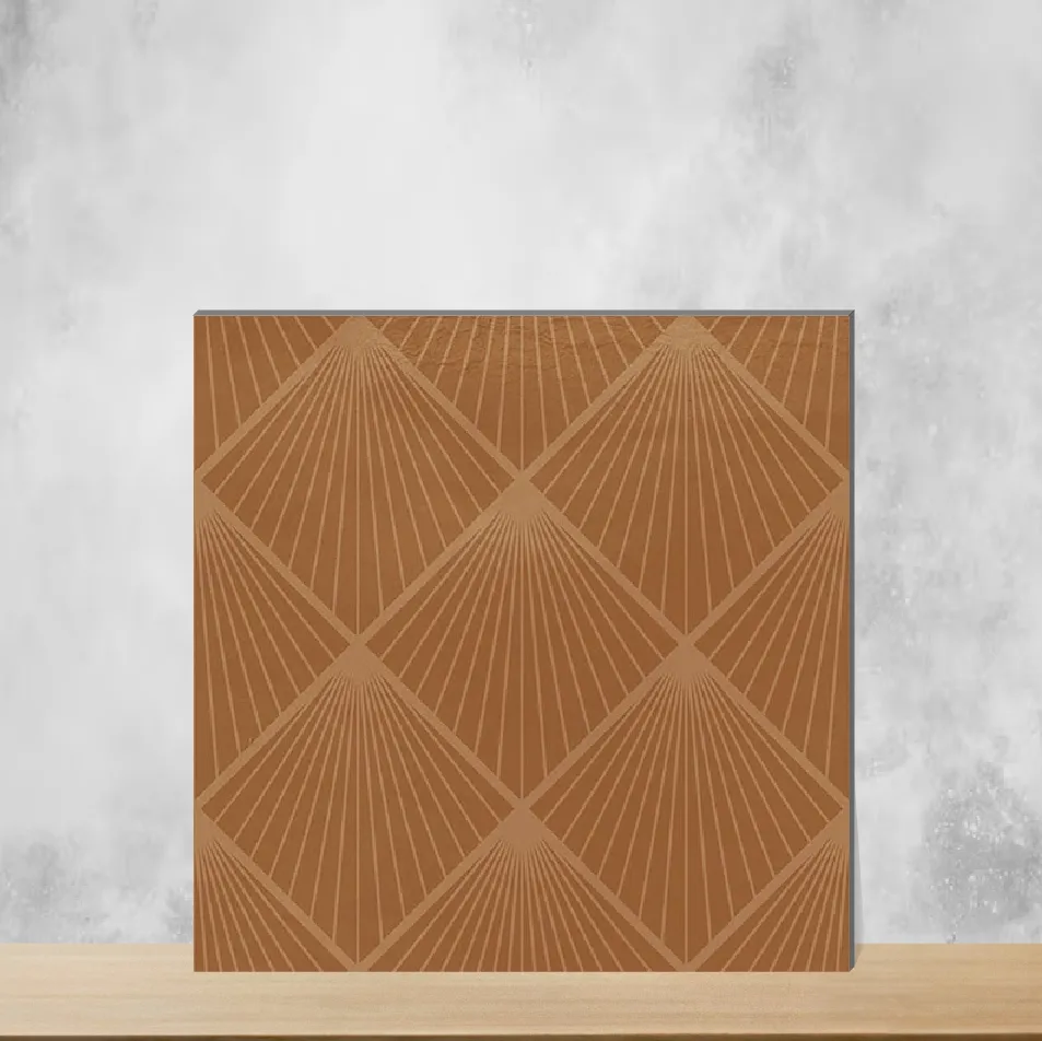 Ceramic Nordica Citrine Spark Glossy Square Tiles TL-5928-I (8x8 inch | 8 mm)