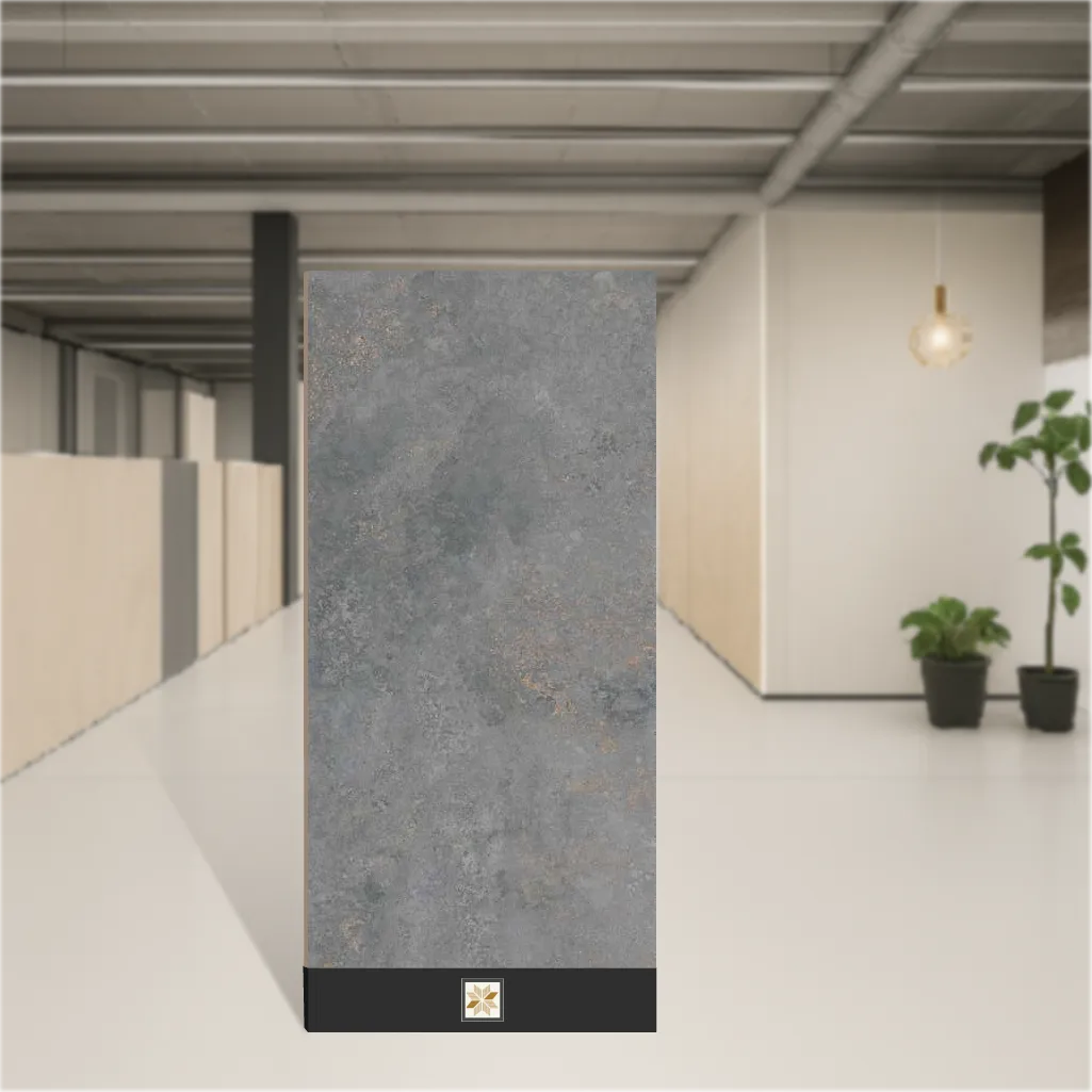 Vitrified Briona Graphite Cement Look Matt Rectangular Tiles TL-5654-B (4x2 feet | 9 mm)