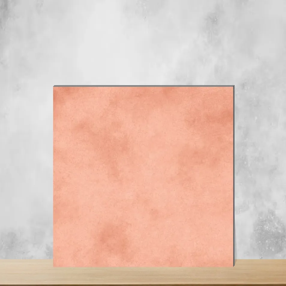 Vitrified Easton Pink Plain Solids Glossy Square Tiles TL-5739-J (8x8 inch | 9 mm)