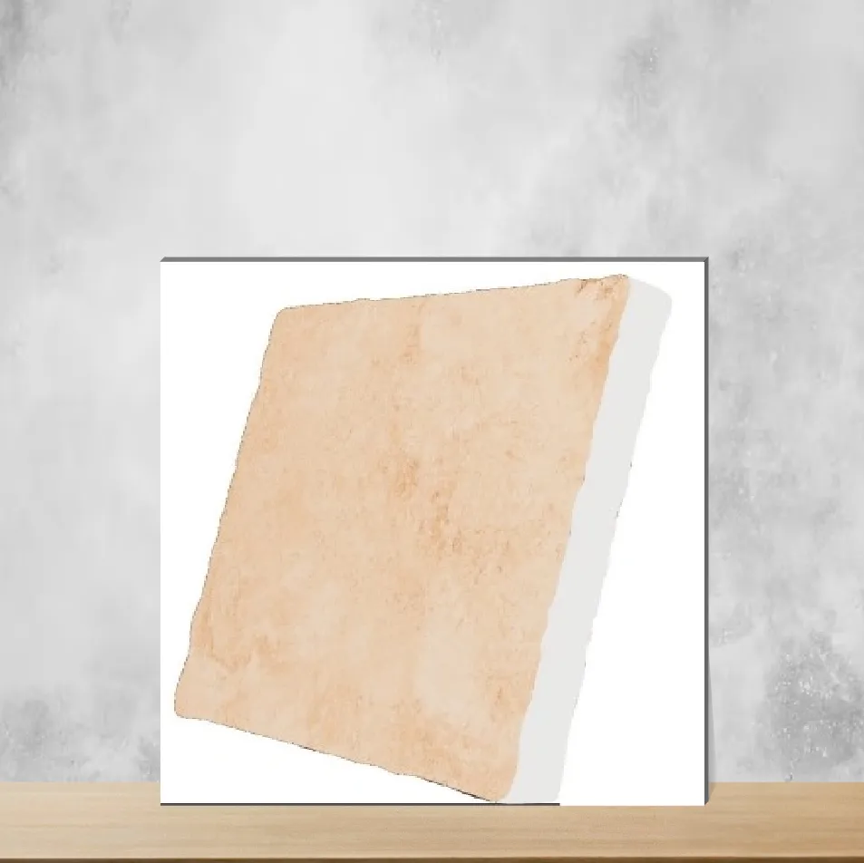 Vitrified Osco Tan Marbles & Stones Matt Square Tiles TL-5688-F (8x8 inch | 18 mm)