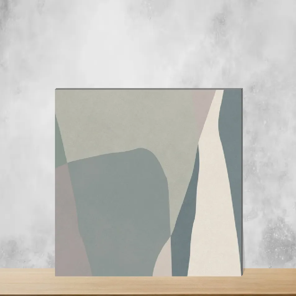 Vitrified Shapes Geometric & Abstracts Matt Square Tiles TL-5703 (2x2 feet | 9 mm)