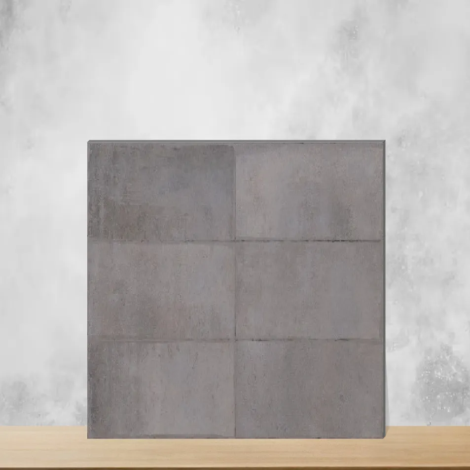 Ceramic Rostock Grey Highlighter Tiles Glossy Rectangular Tiles TL-5874-C (24x12 inch | 8 mm)