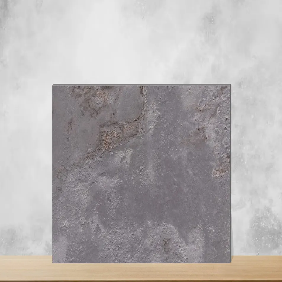 Ceramic Hoover Grey Marbles & Stones Glossy Rectangular Tiles TL-5815-C (24x12 inch | 8 mm)