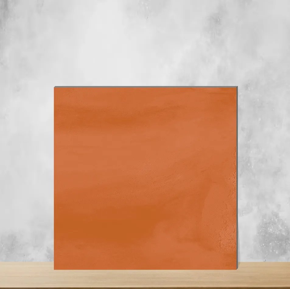 Ceramic Eterna Tangerine Glossy Rectangular Tiles TL-5798-Y (12x4 inch | 8 mm)