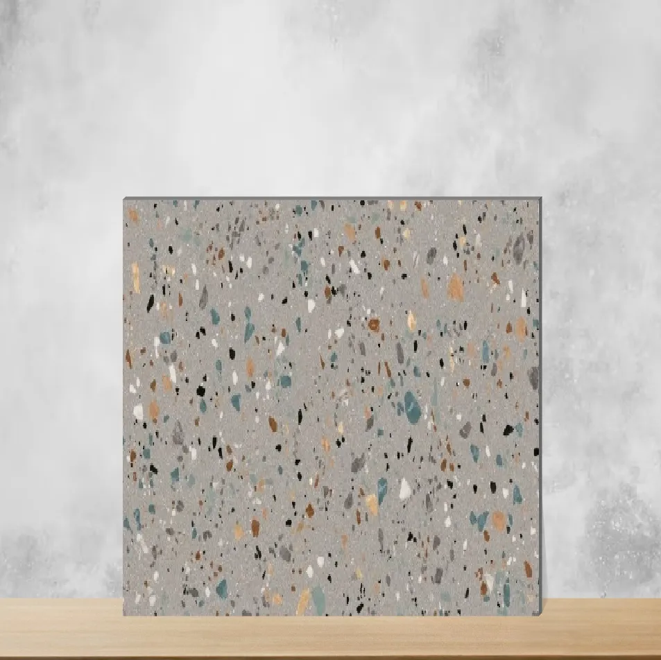 Ceramic Gobi Gris Terrazzo Matt Rectangular Tiles TL-5905-E (24x12 inch | 8 mm)