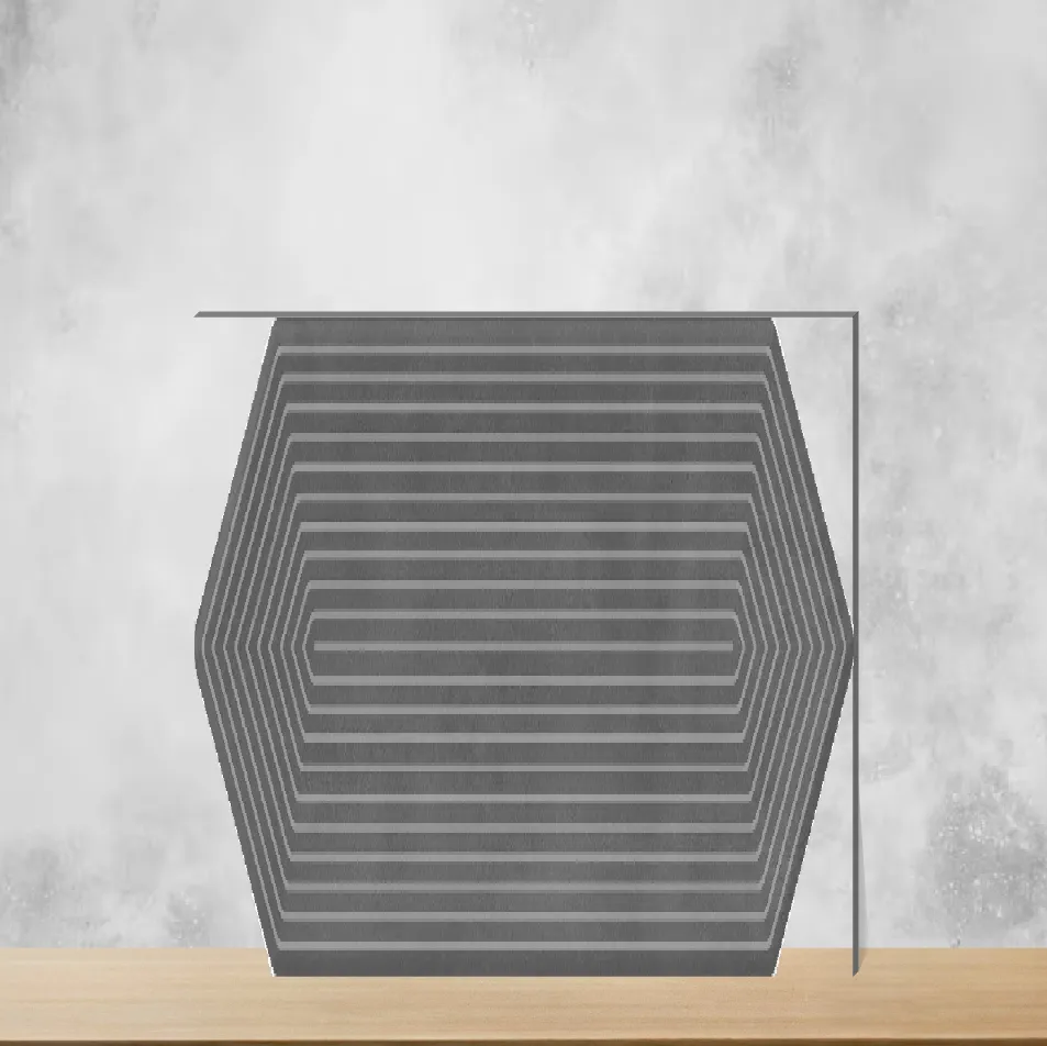 Ceramic Lineage Picket Dusky Hue Glossy Rectangular Tiles TL-5856-D (12x3 inch | 10 mm)