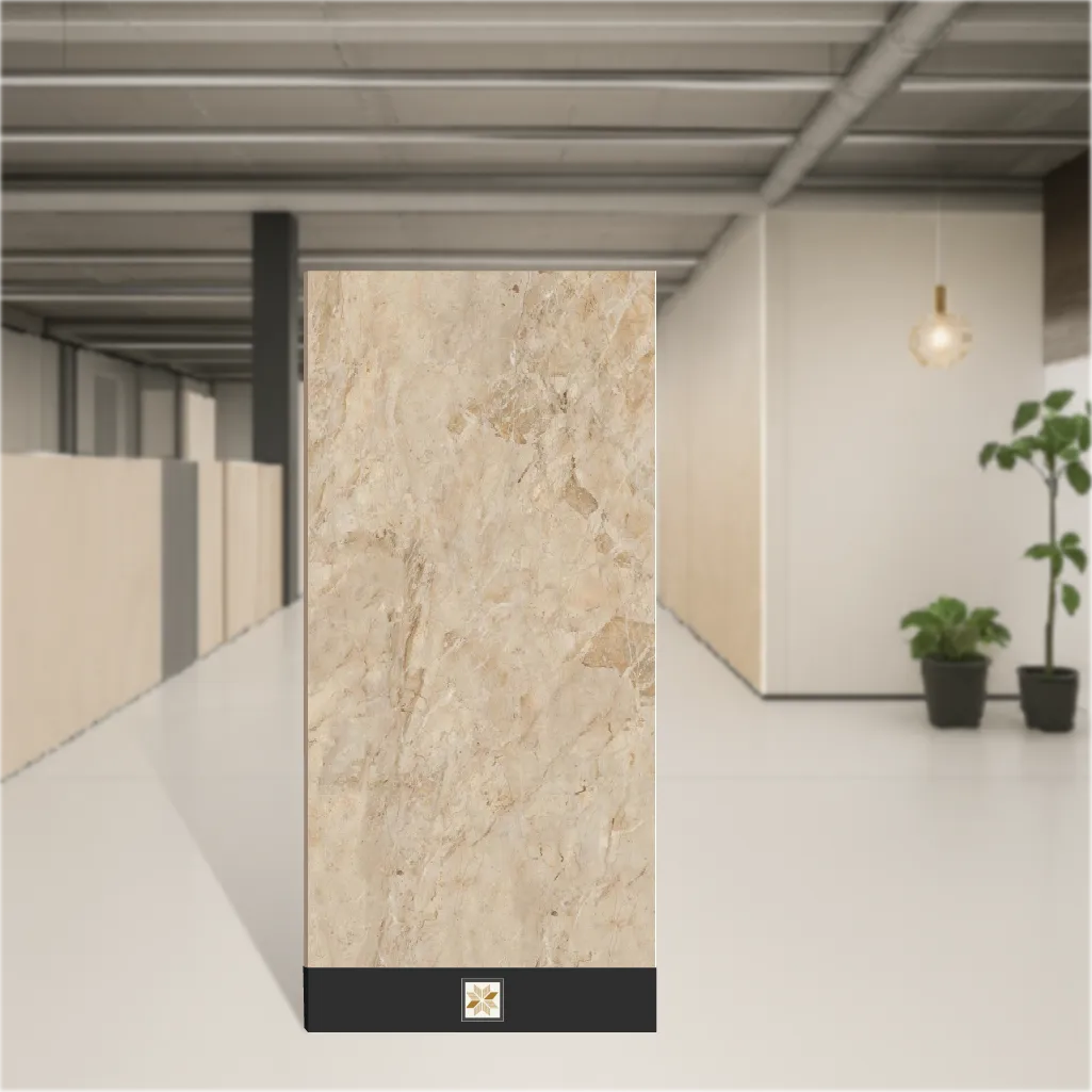 Vitrified Marbles & Stones Glossy Rectangular Tiles TL-6005 (6x4 feet | 9 mm)